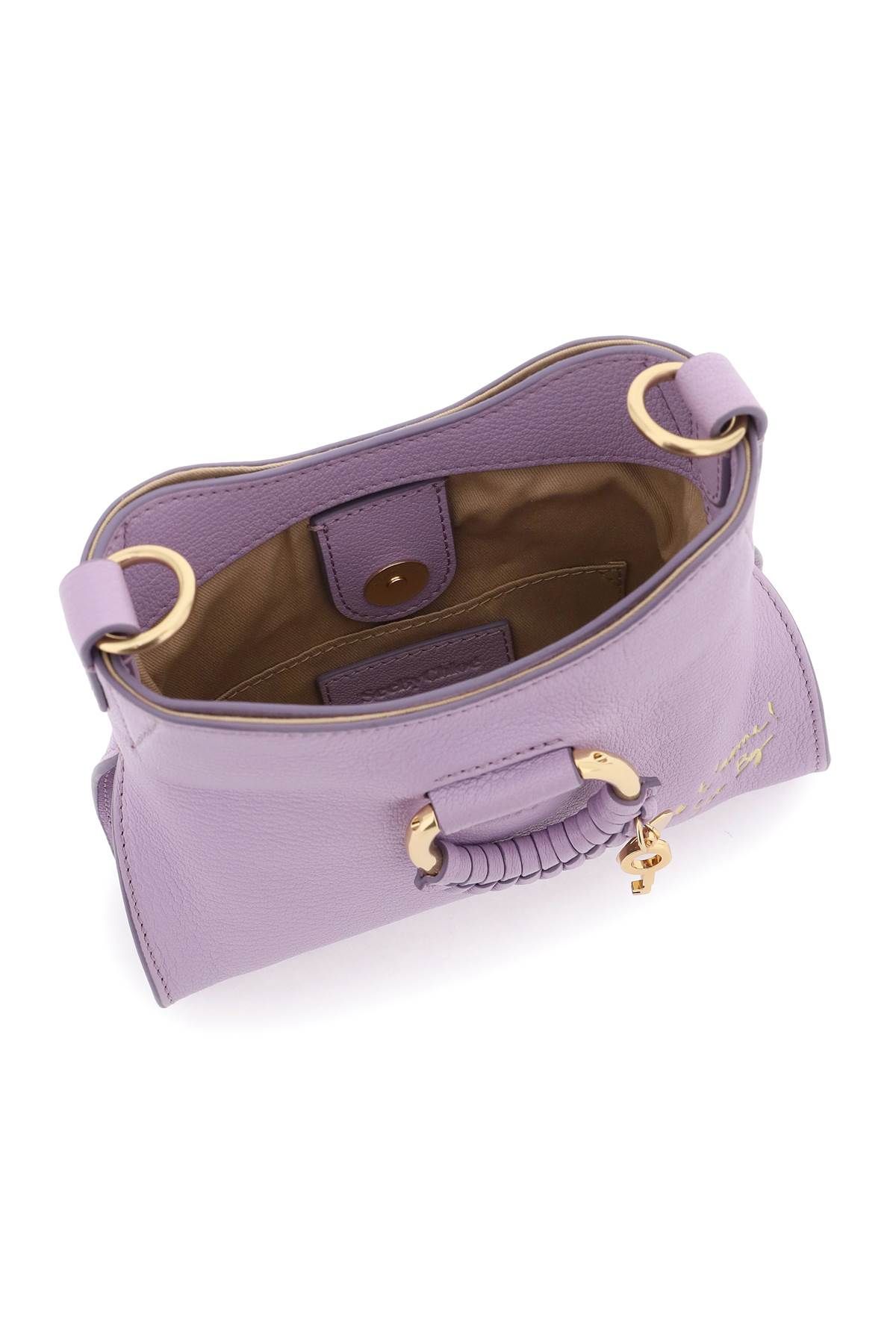 Shop See By Chloé "small Joan Shoulder Bag With Cross In Purple