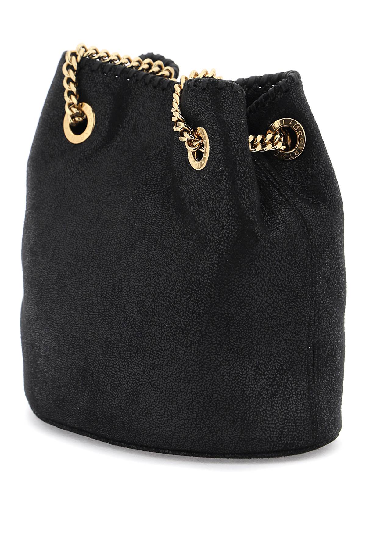 Shop Stella Mccartney Falabella Bucket Bag In Black