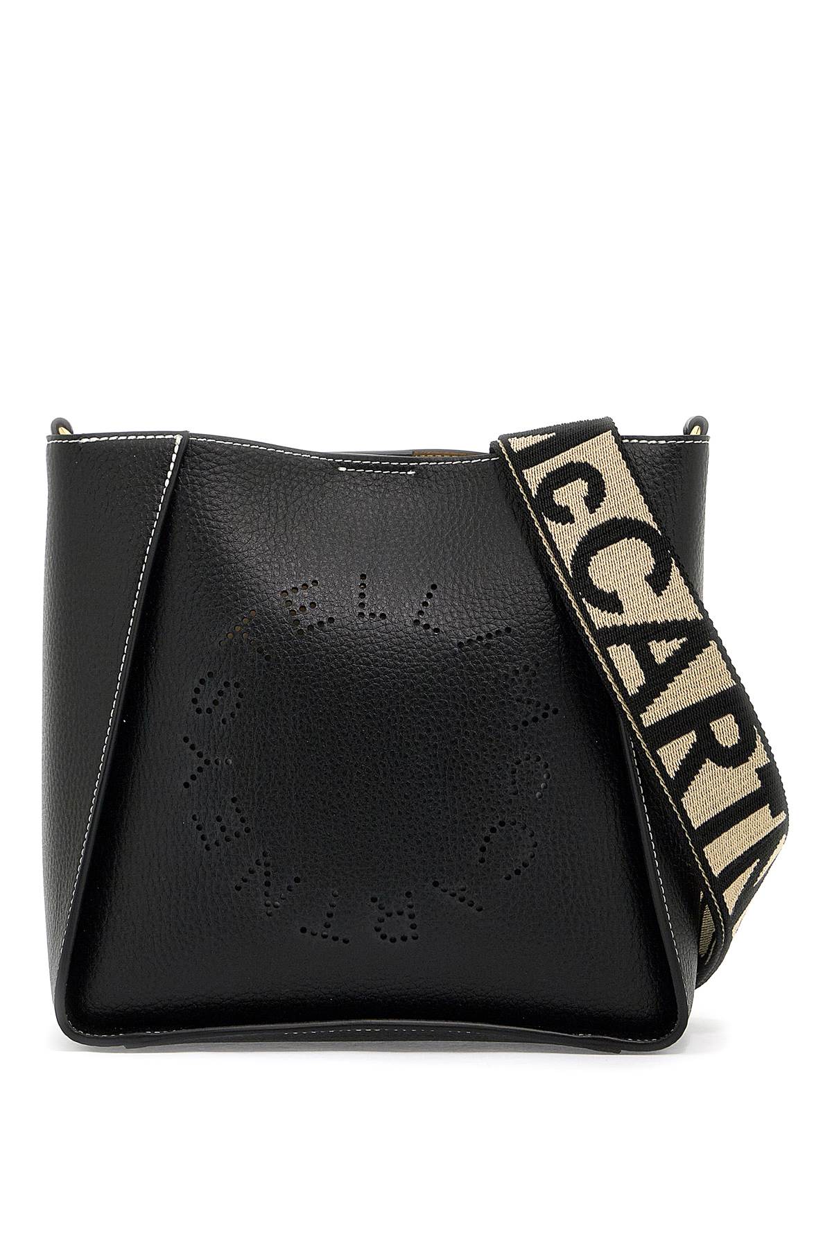 Shop Stella Mccartney Stella Logo Crossbody Bag In Black