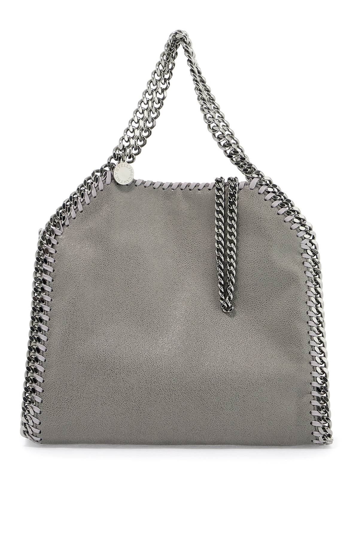 Shop Stella Mccartney Falabella Mini Tote Bag In Grey