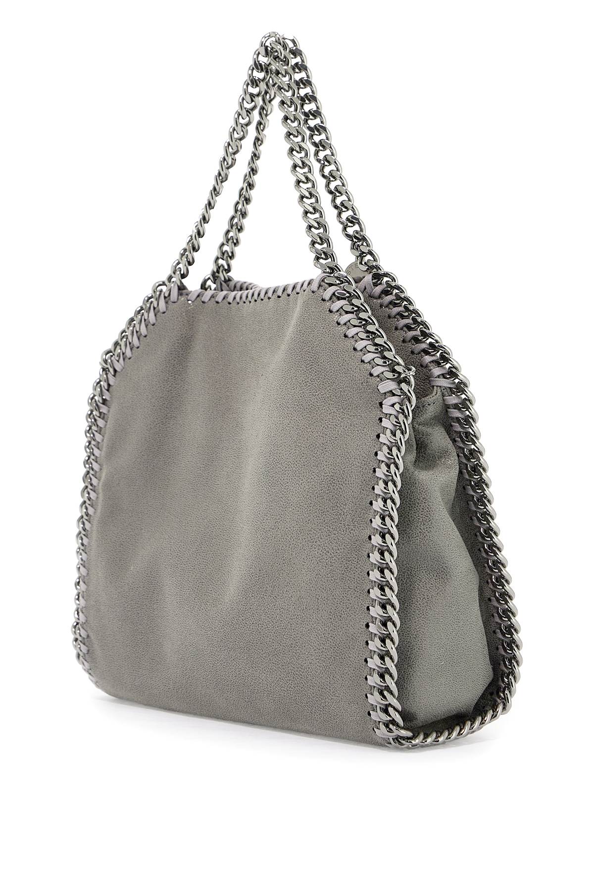 Shop Stella Mccartney Falabella Mini Tote Bag In Grey