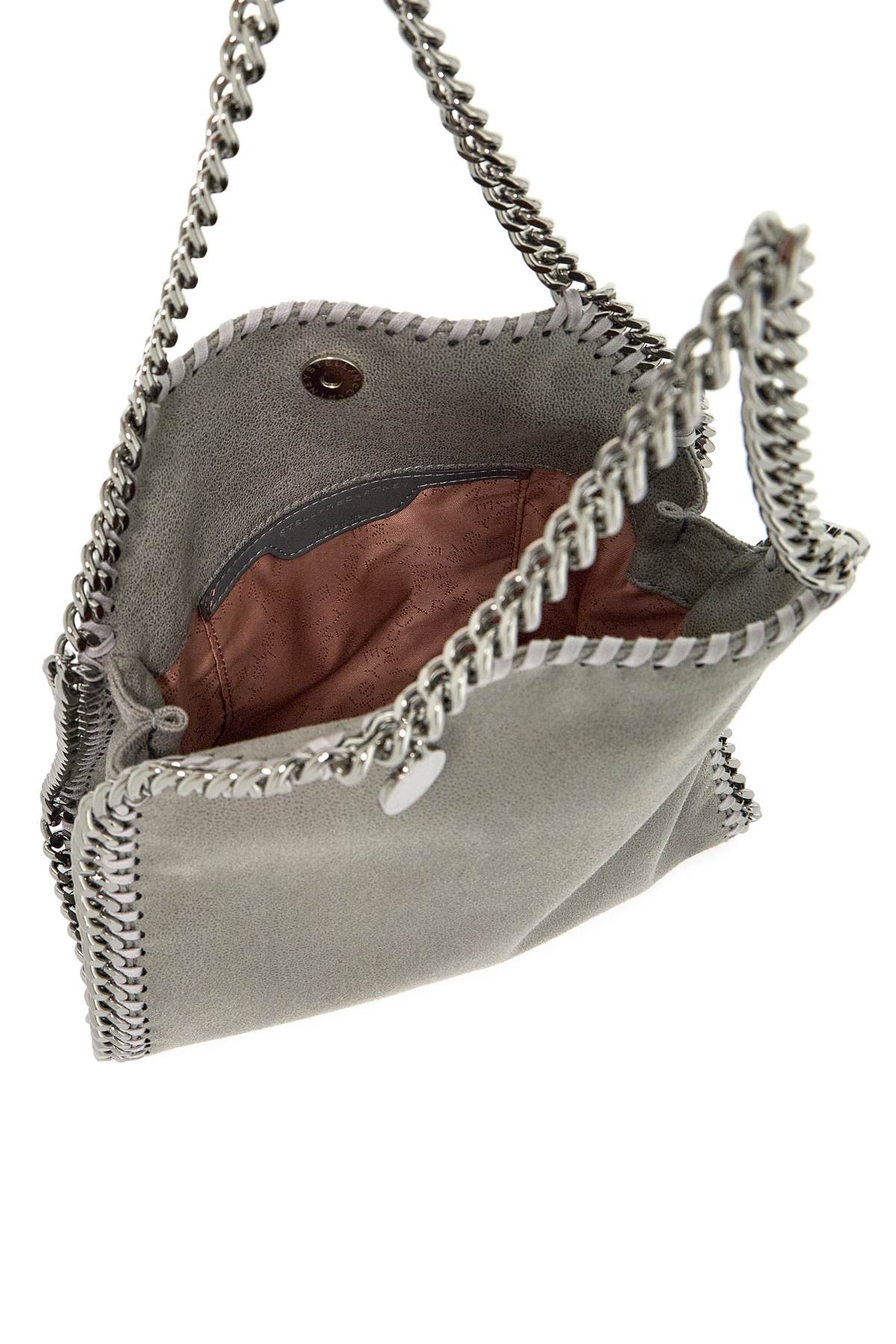 Shop Stella Mccartney Falabella Mini Tote Bag In Grey