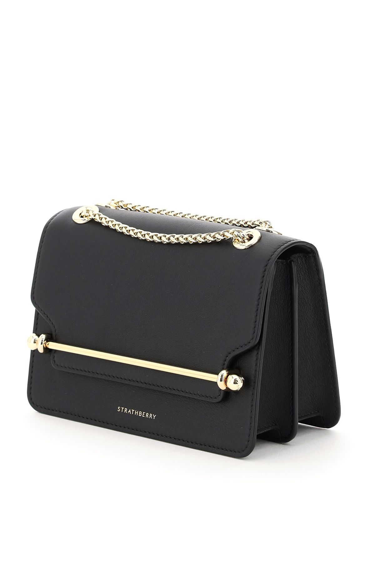 Shop Strathberry East/west Mini Bag In Black
