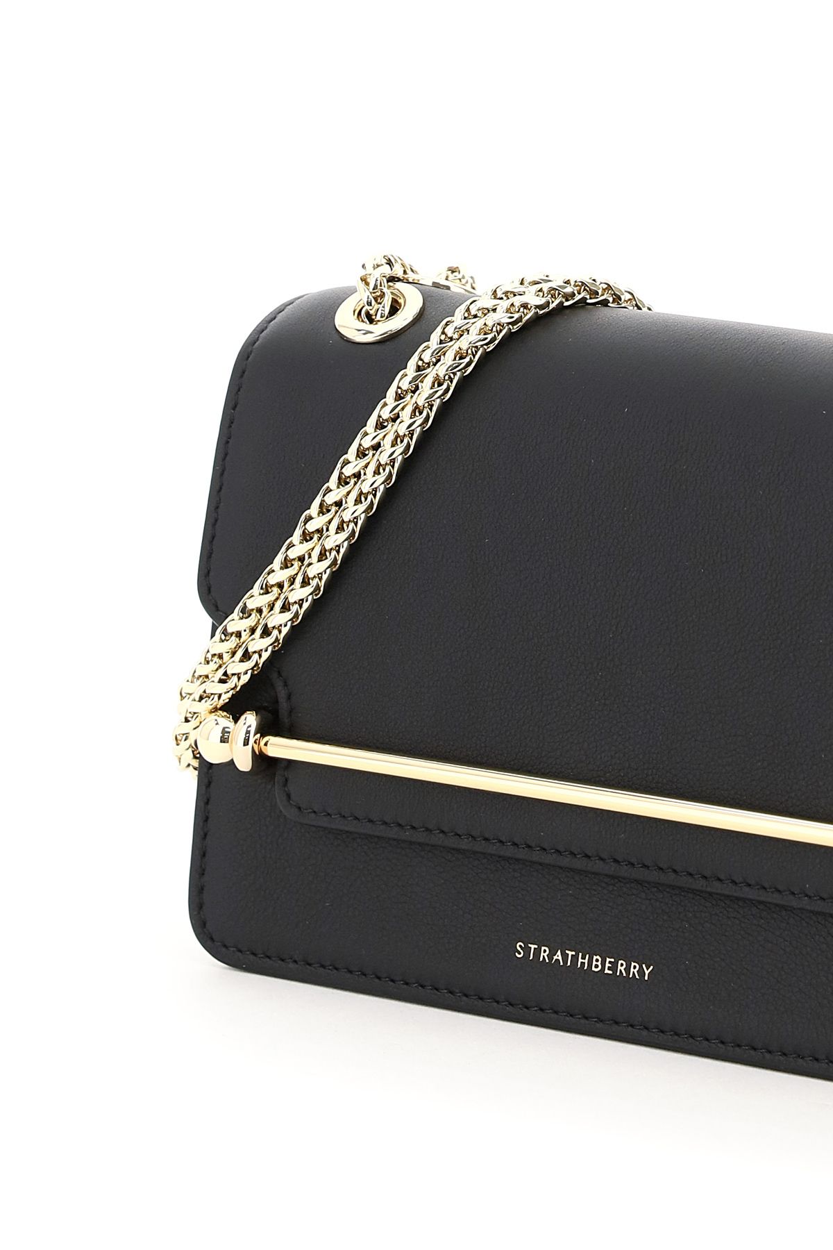 Shop Strathberry East/west Mini Bag In Black