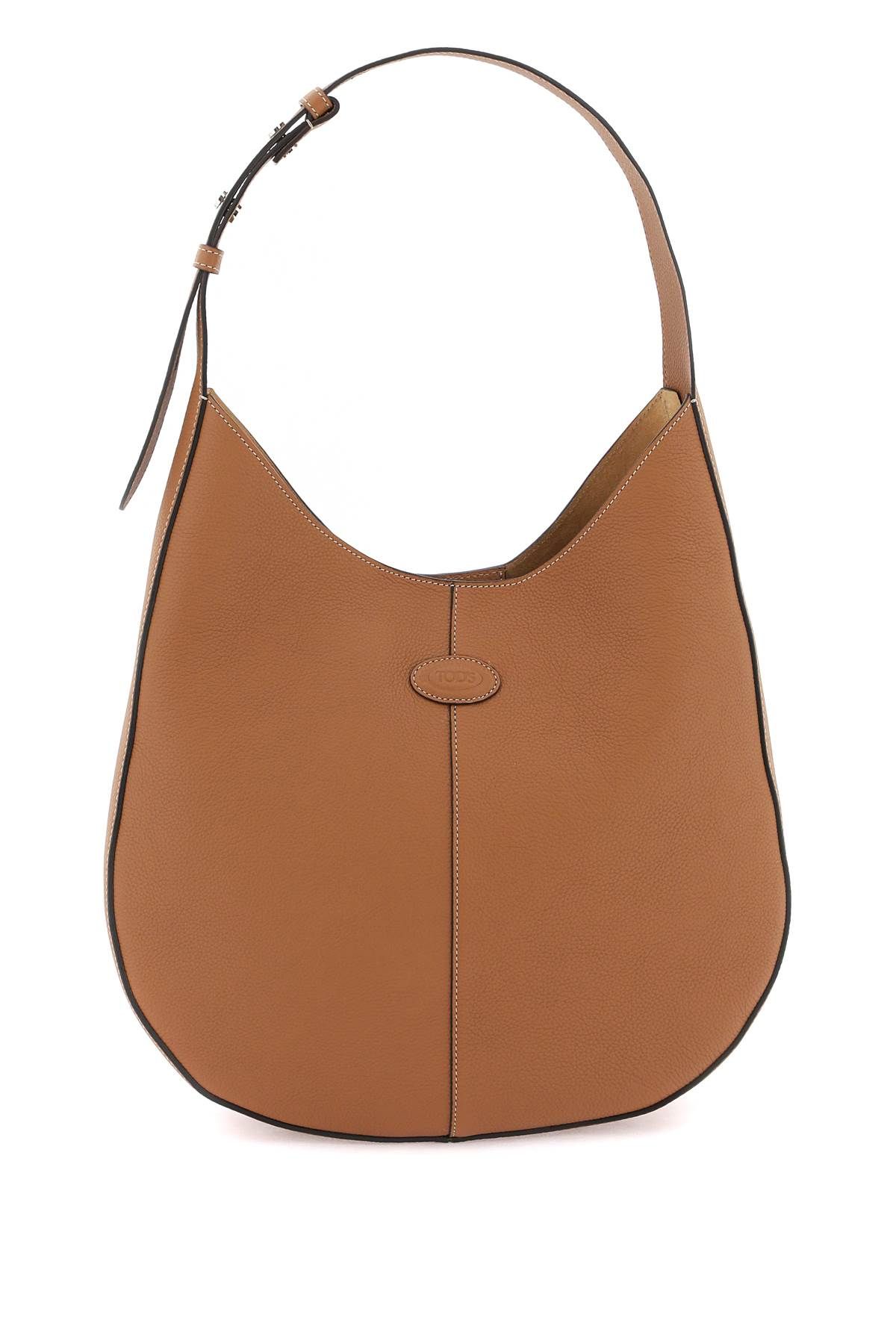 Shop Tod's Hobo Shoulder Bag In Brown