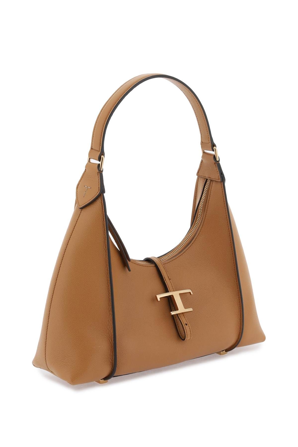 Shop Tod's T Timeless Shoulder Bag In Brown