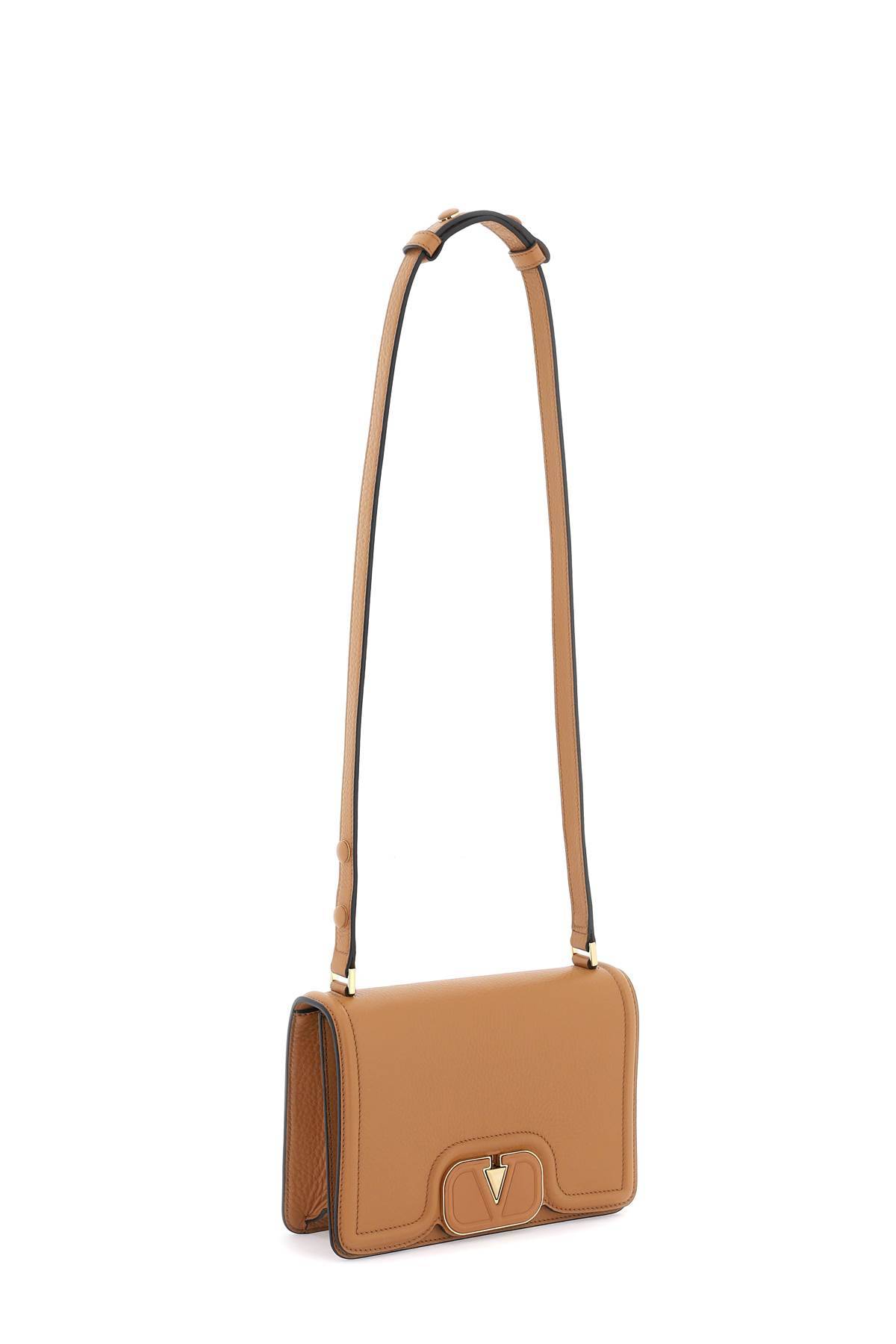 Shop Valentino Shoulder Bag With Vlogo  Vlogo In Brown