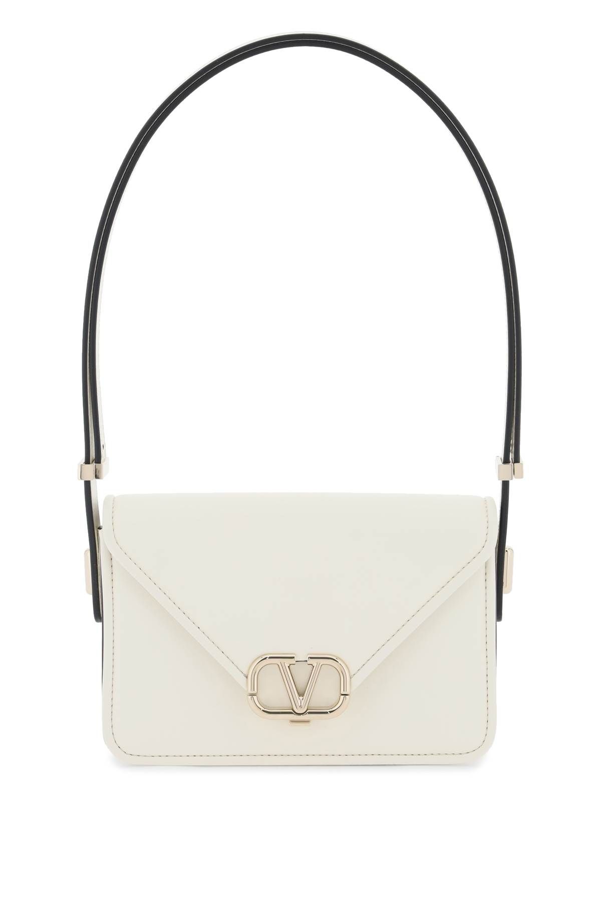Shop Valentino Small Shoulder Letter Bag In White
