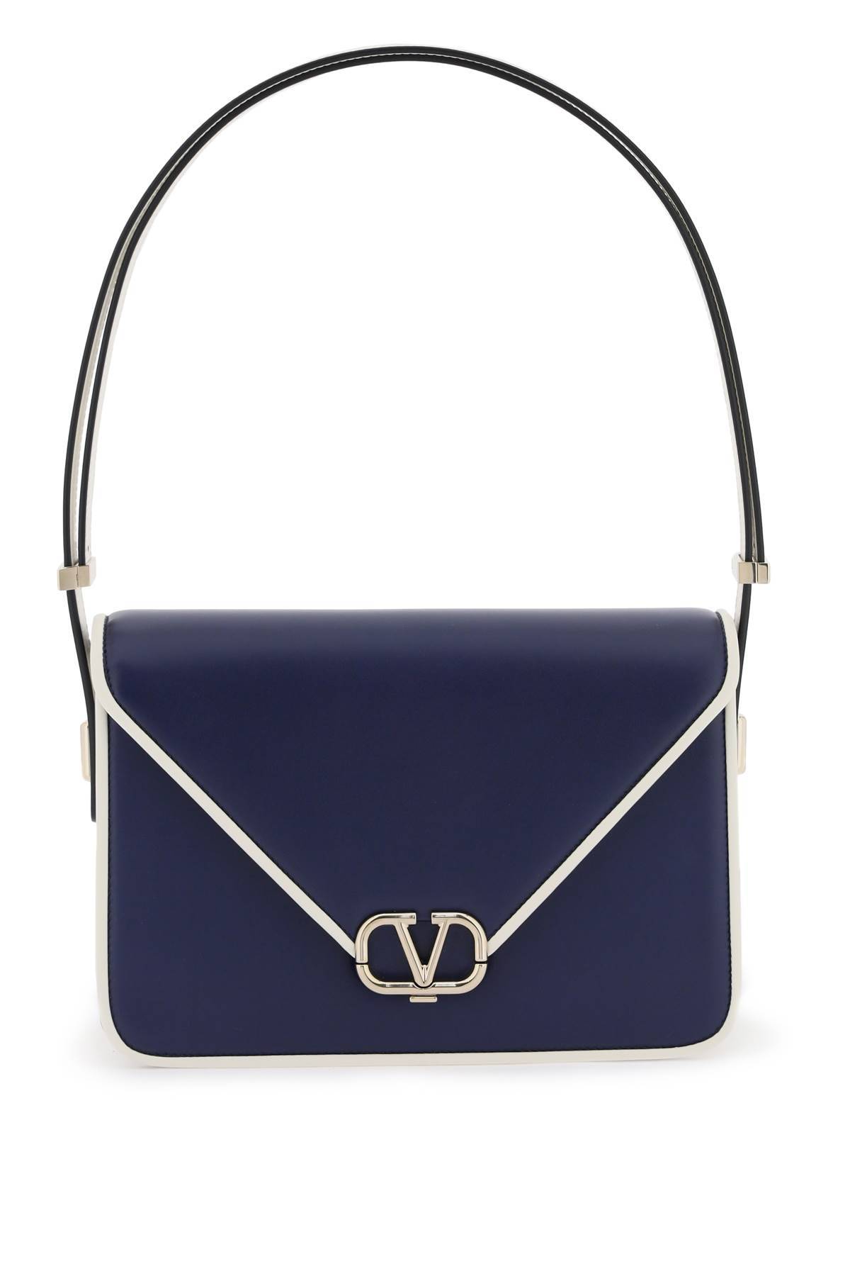 Valentino Garavani Blue Letter Leather Shoulder Bag