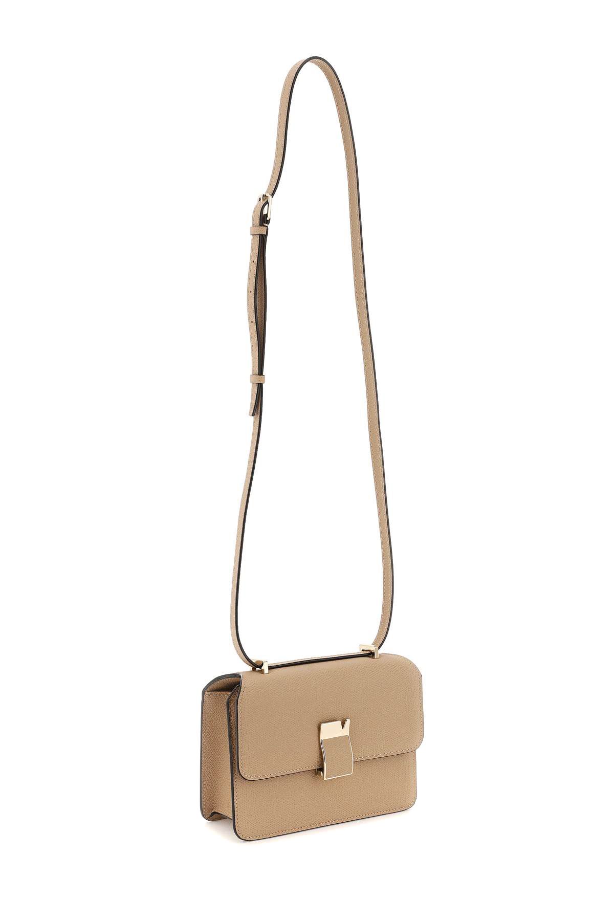 Shop Valextra Nolo Mini Crossbody Bag In Neutro