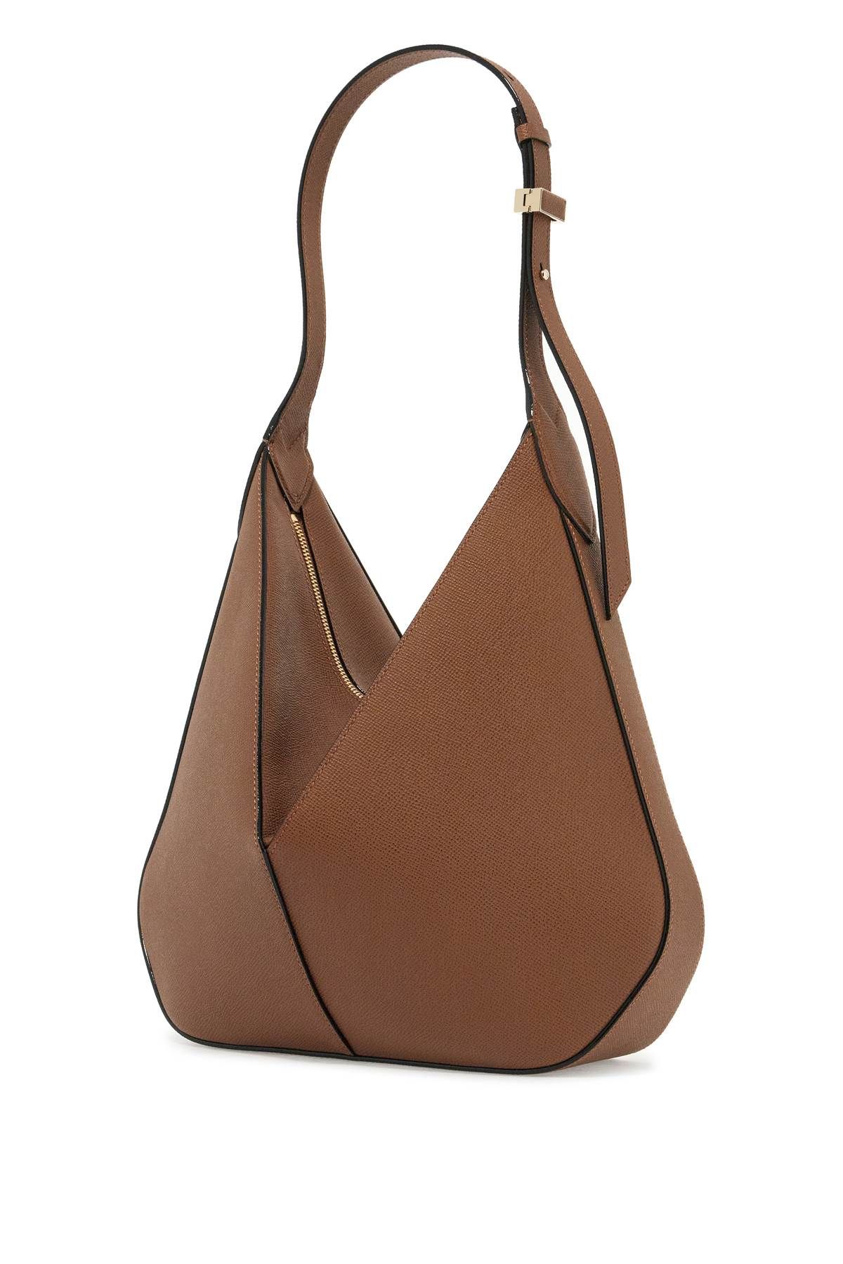 Shop Valextra Hobo Vivi Hand In Brown