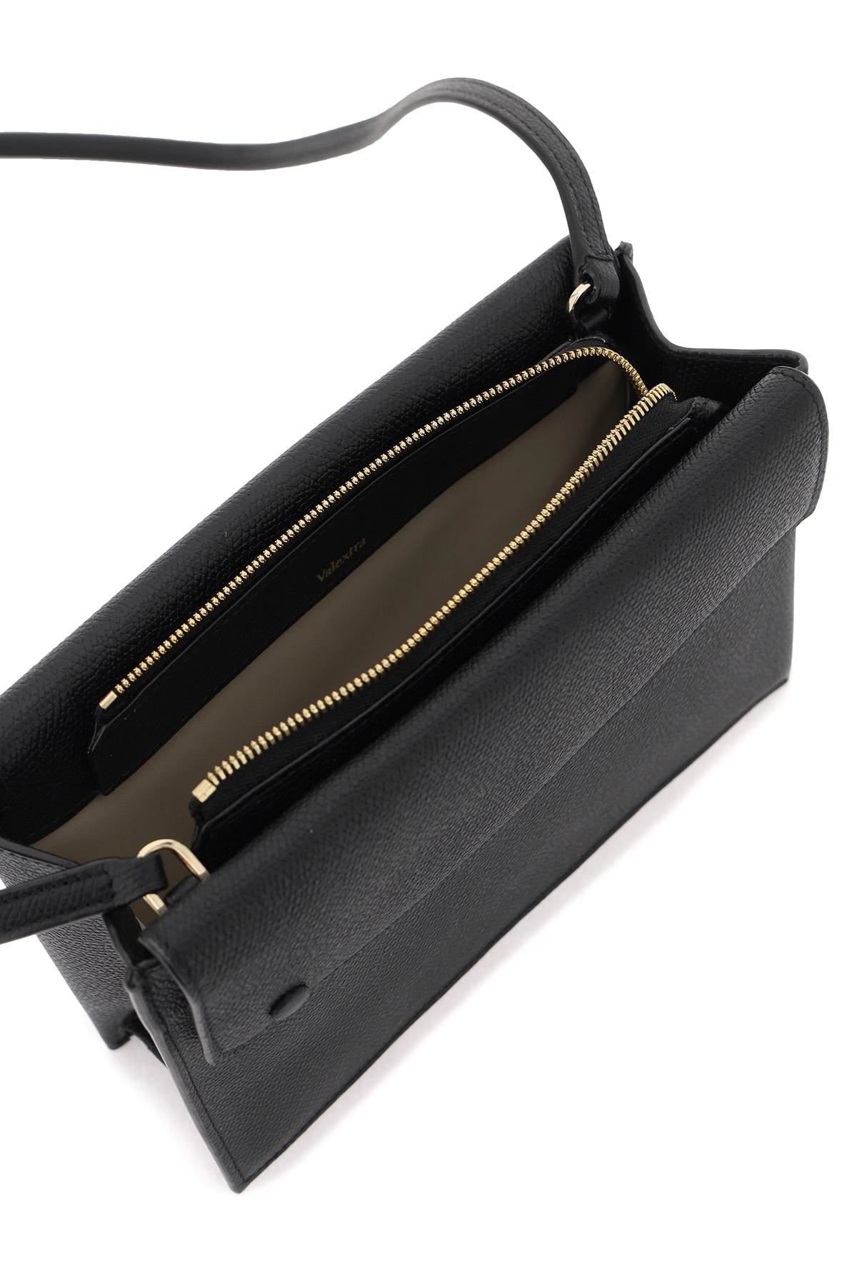 Shop Valextra Pocket Slim Crossbody Bag In Black