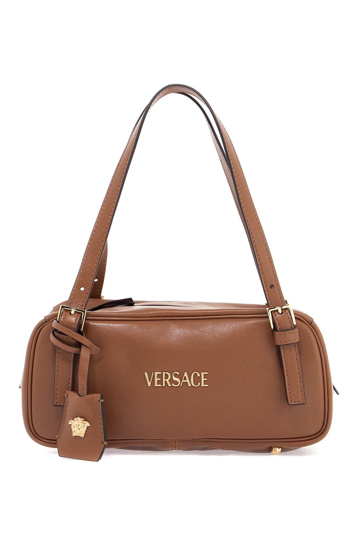 VERSACE nappa leather bowling bag