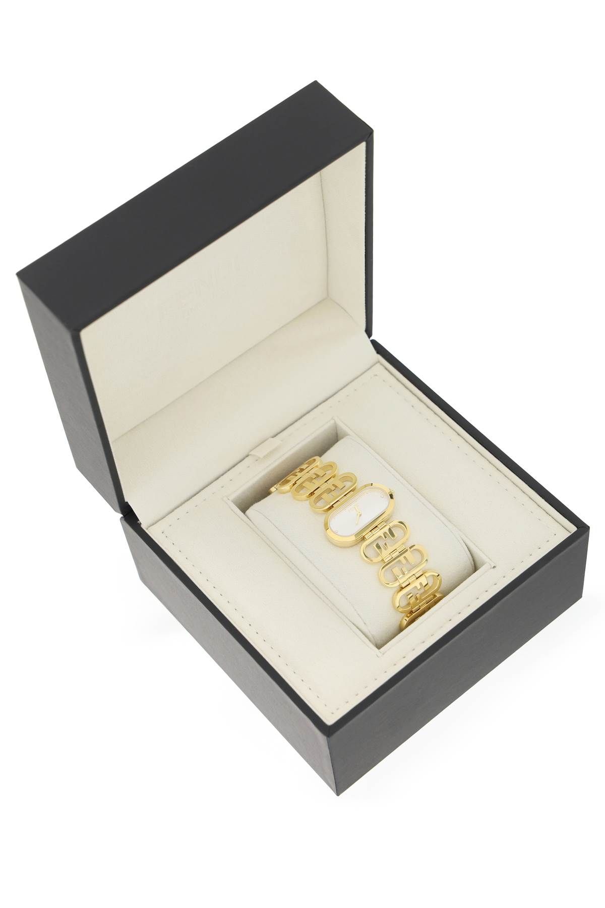 Shop Fendi O'lock Horizontal Watch In Gold