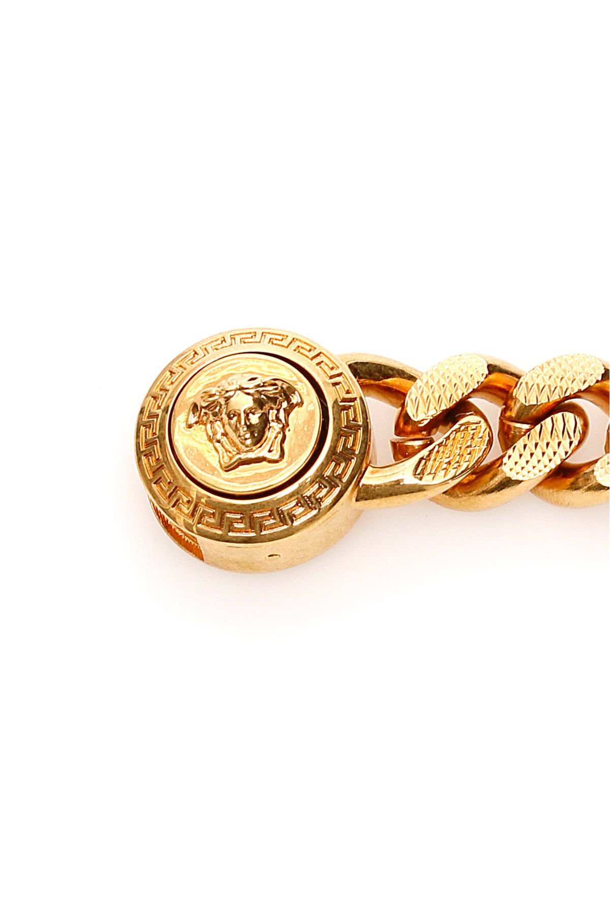 Shop Versace Chain Medusa Bracelet In Gold