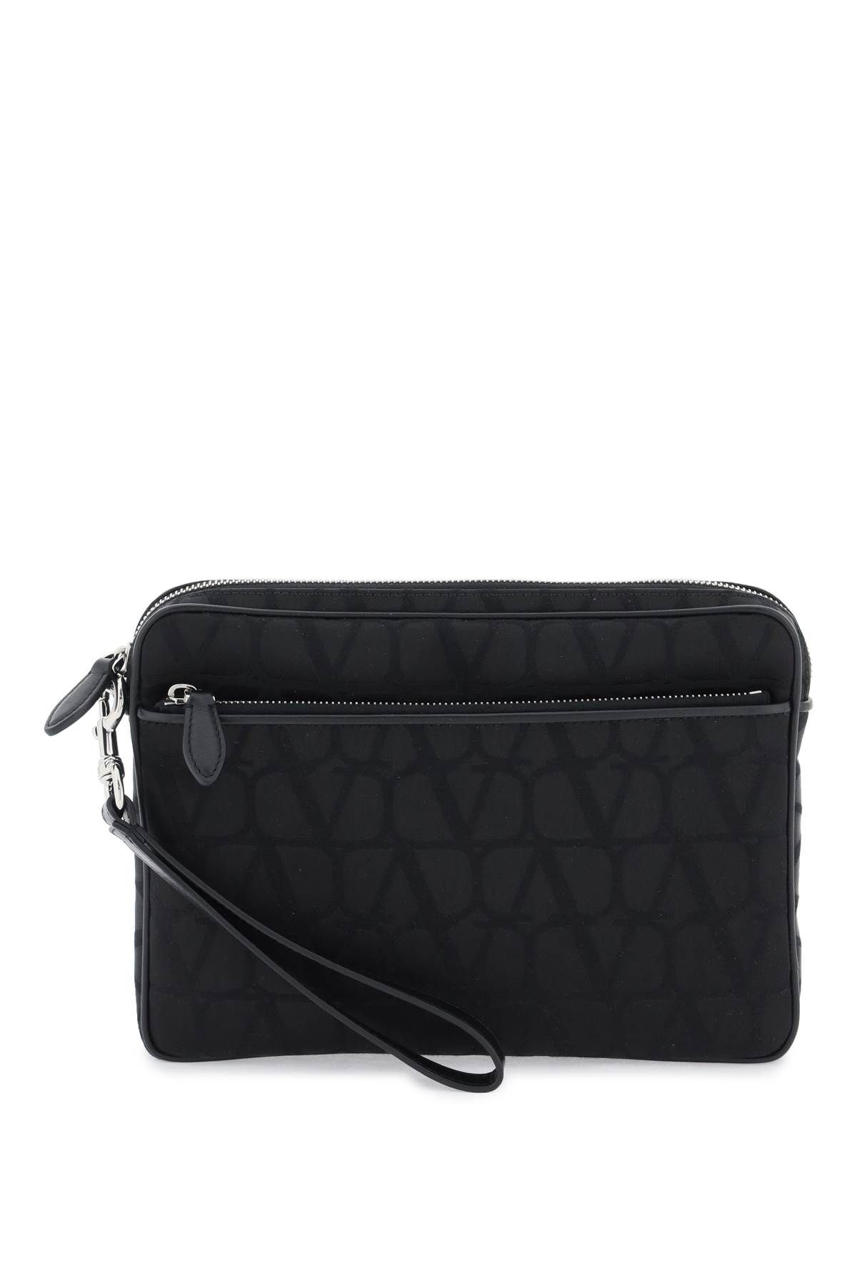 Shop Valentino Black Iconographe Pouch