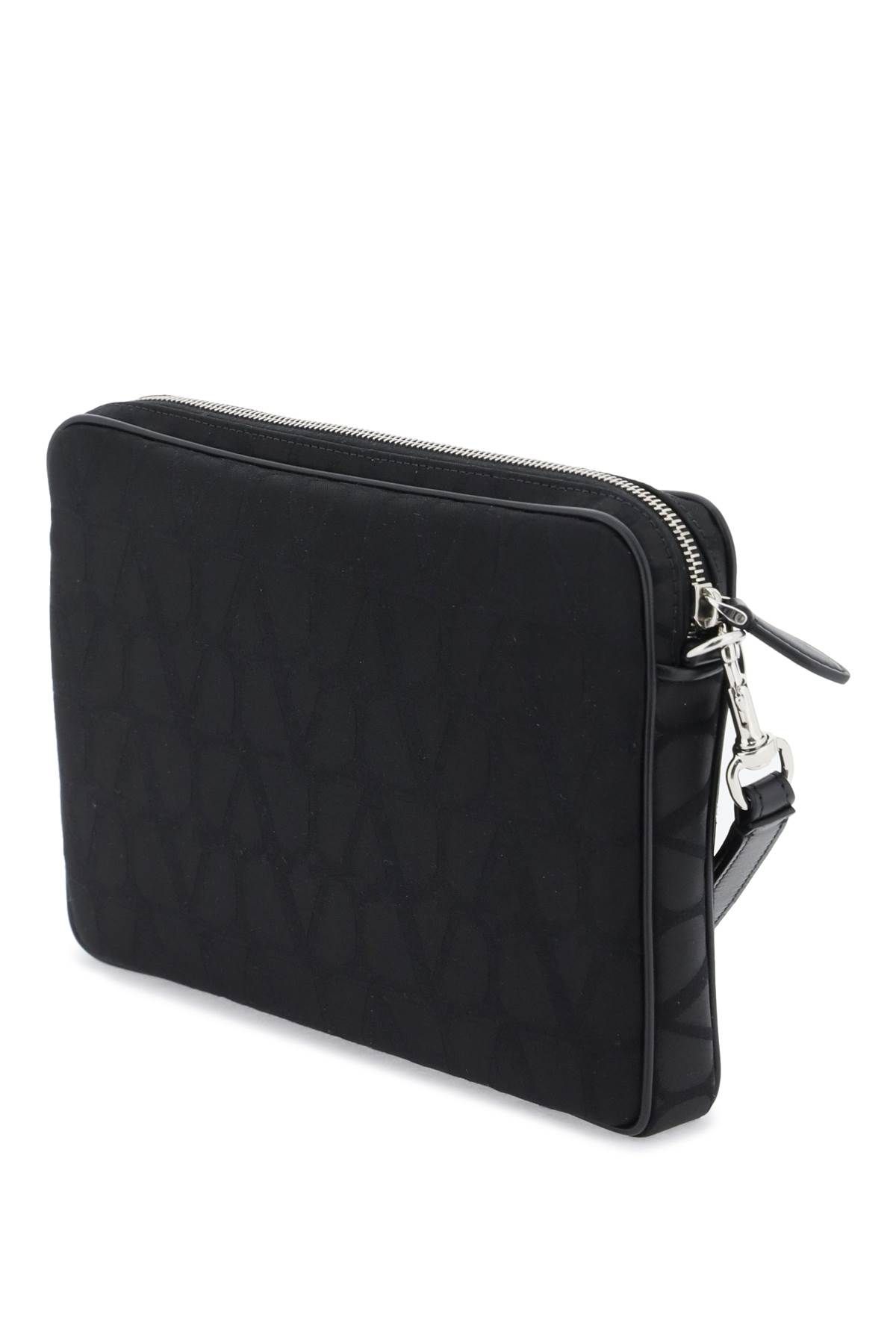 Shop Valentino Black Iconographe Pouch