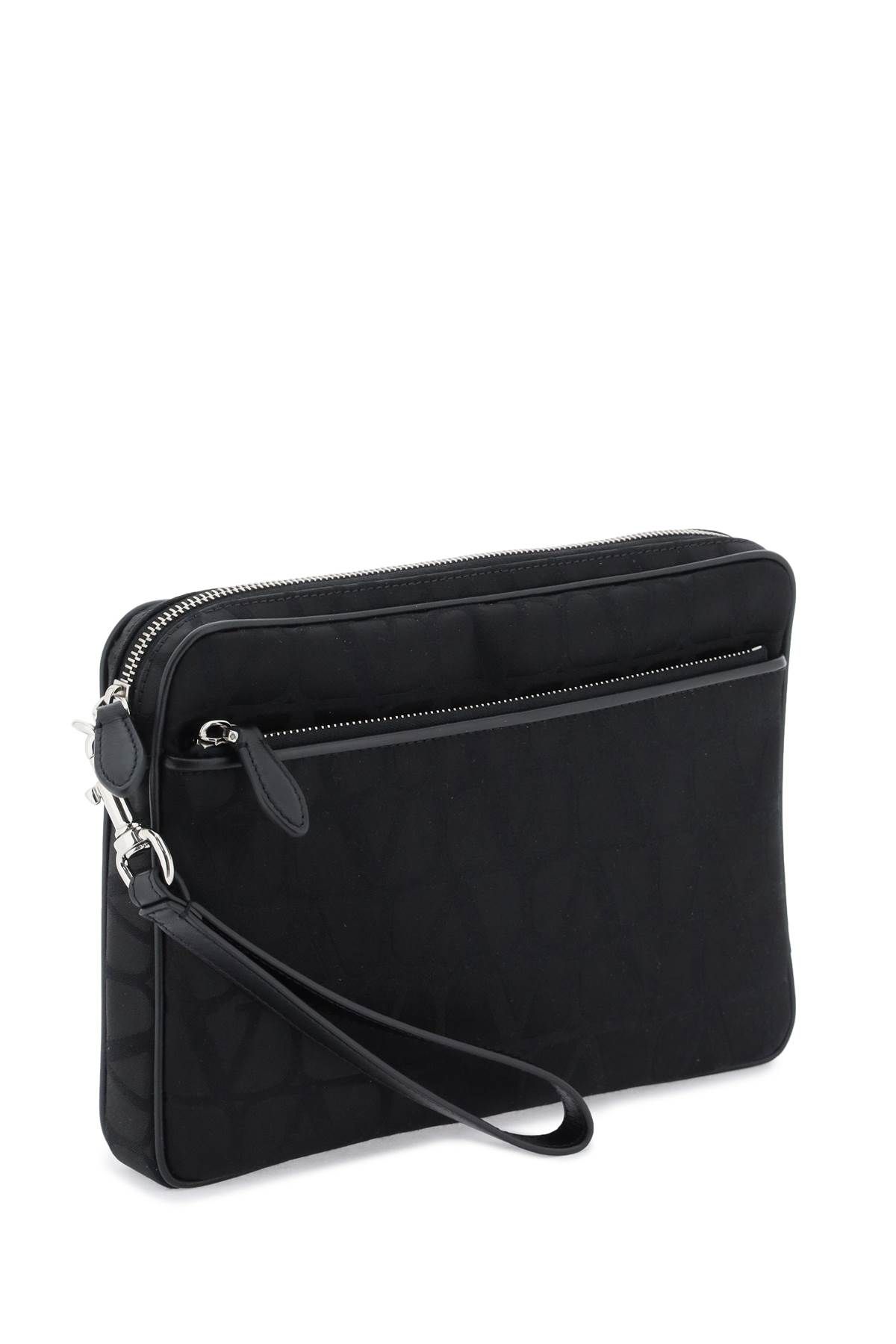 Shop Valentino Black Iconographe Pouch