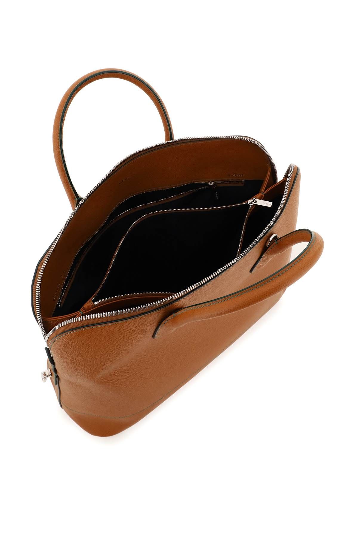 Shop Valextra 'mylogo' Tote Bag In Brown