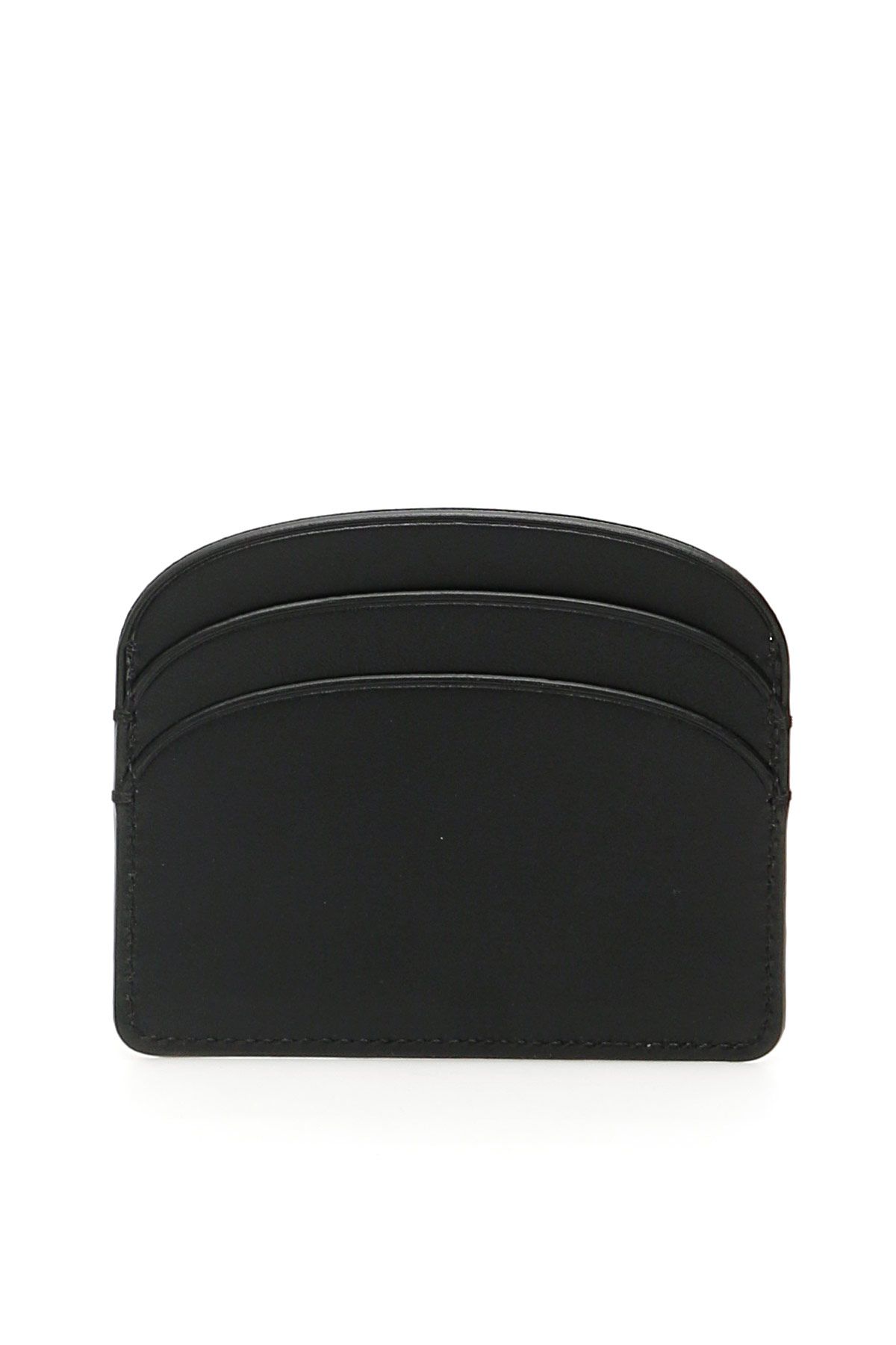 Shop Apc Demi-lune Card Holder In Black