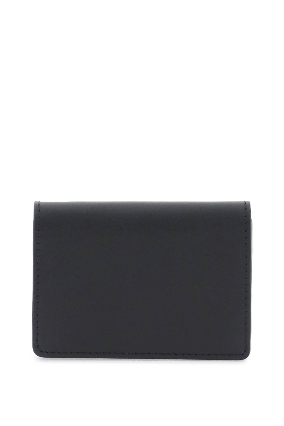 Shop Apc Leather Stefan Card Holder In Black