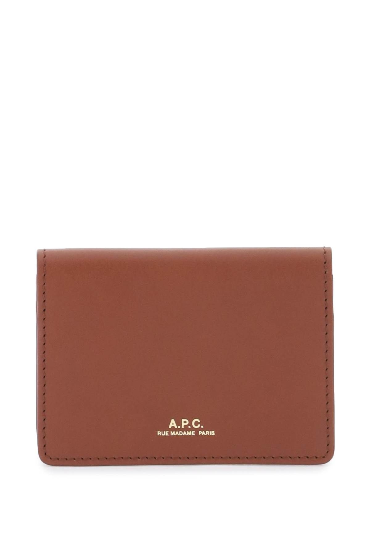 A. P.C. leather stefan card holder