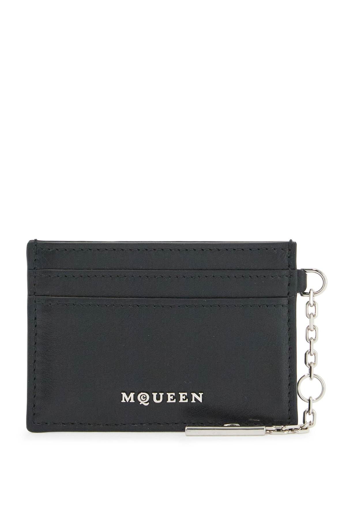 Alexander Mcqueen Sling Card Holder In Black