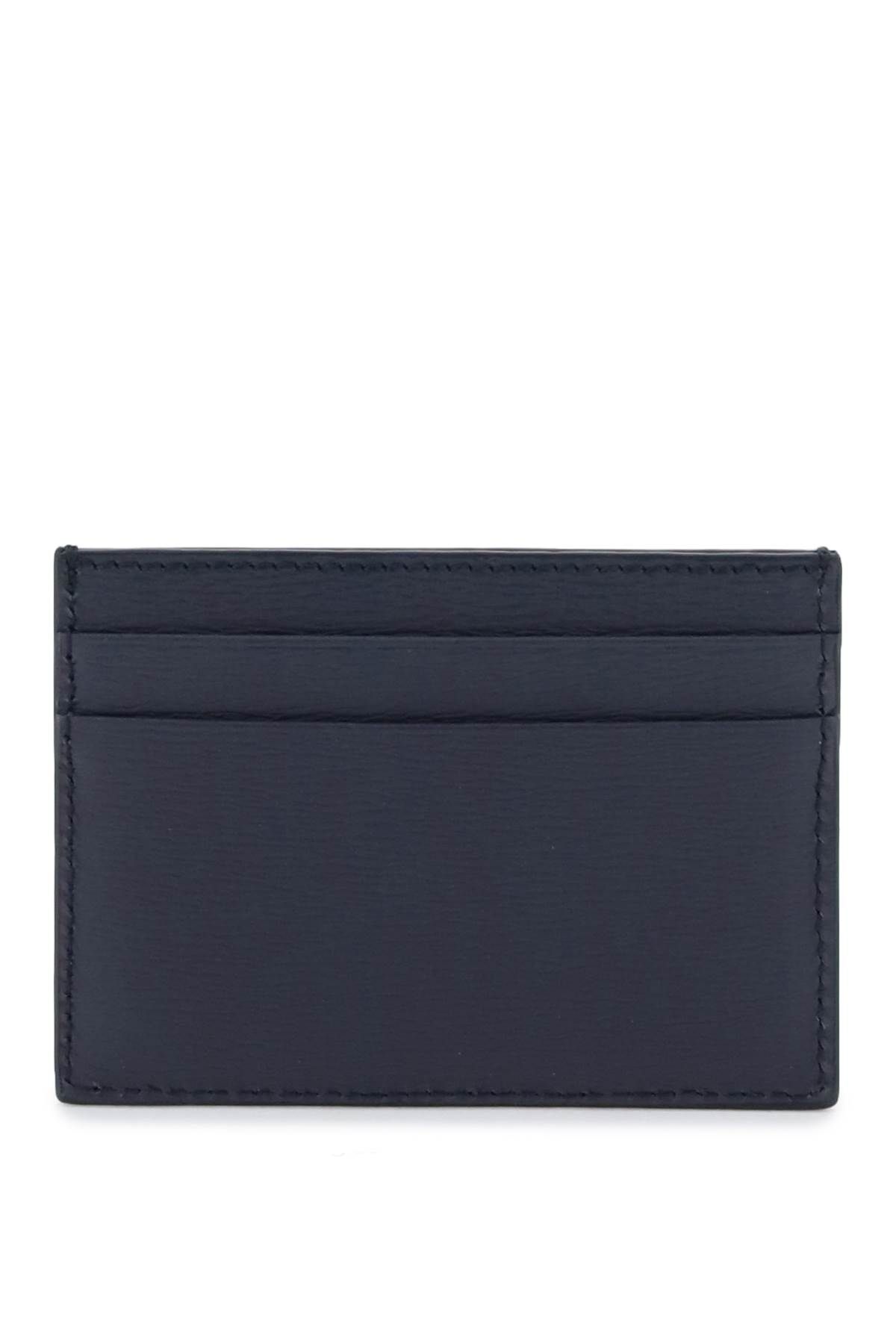Shop Bally Leather Crossing Cardholder In Blue