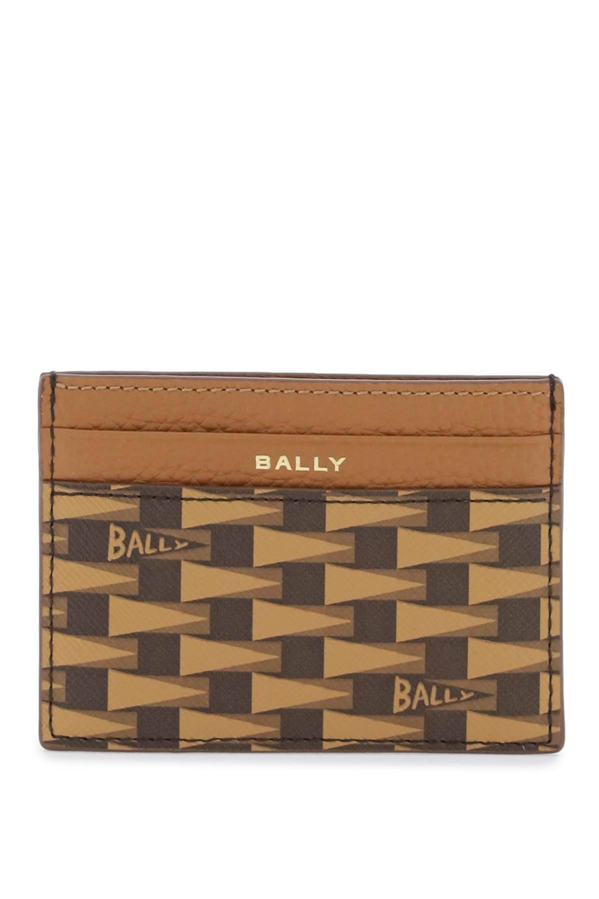 Shop Bally Pennant Business Cardholder In Brown