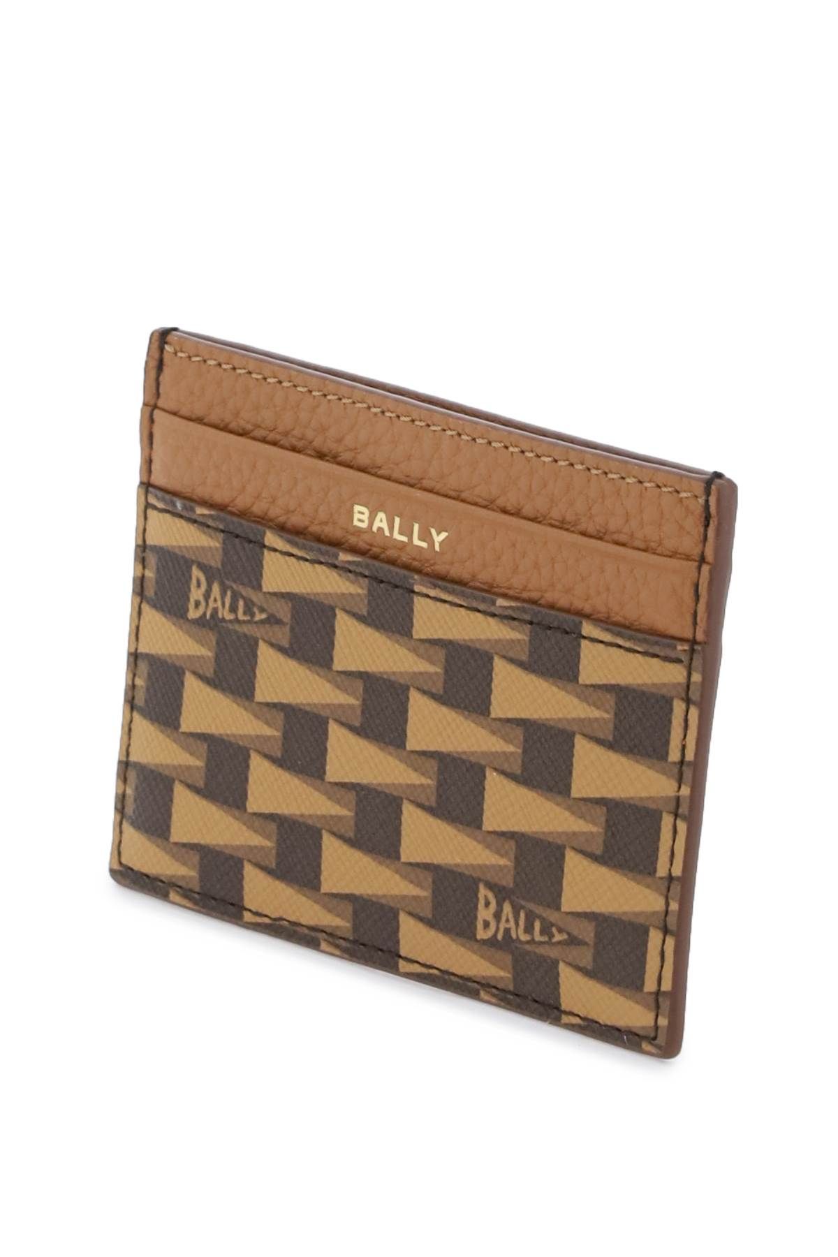 Shop Bally Pennant Business Cardholder In Brown