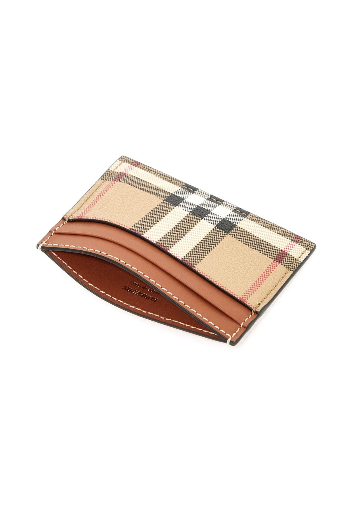 Shop Burberry Book Holder In Faux Leather In Beige