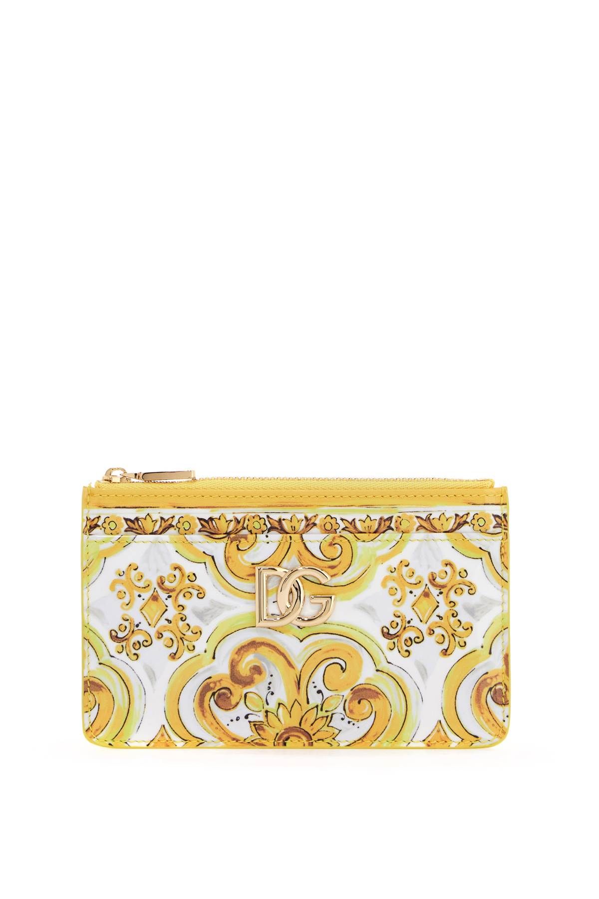 Shop Dolce & Gabbana 3.5 Ceramic Tile Print In Yellow