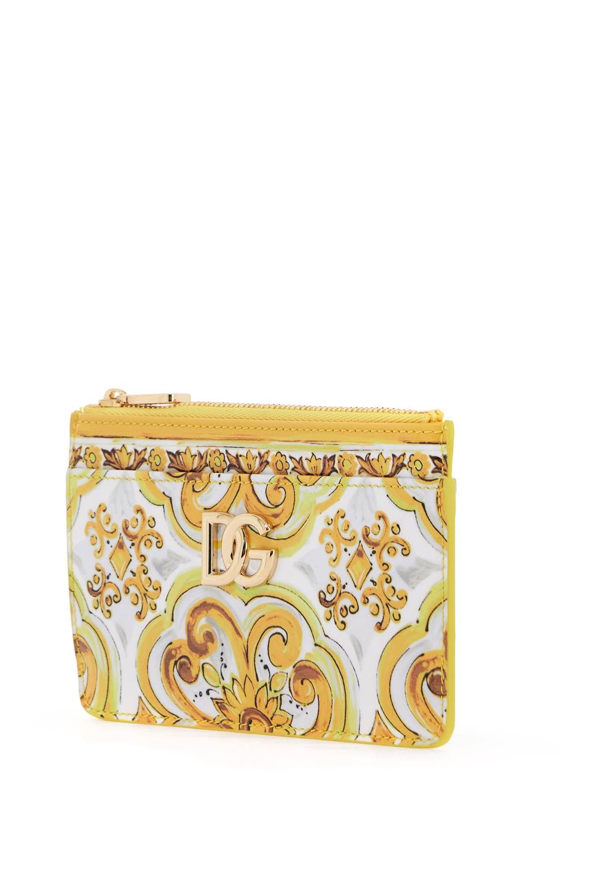 Shop Dolce & Gabbana 3.5 Ceramic Tile Print In Yellow