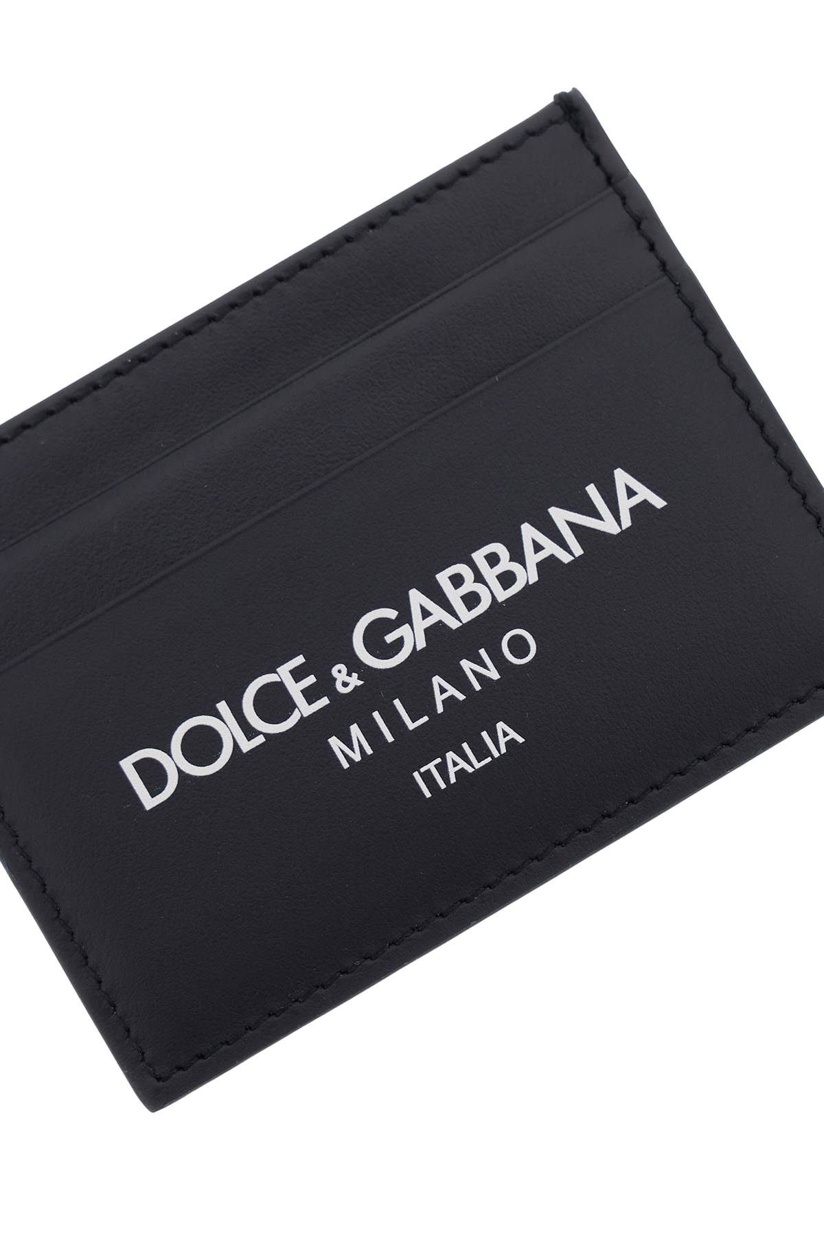Shop Dolce & Gabbana Logo Leather Cardholder In Blue