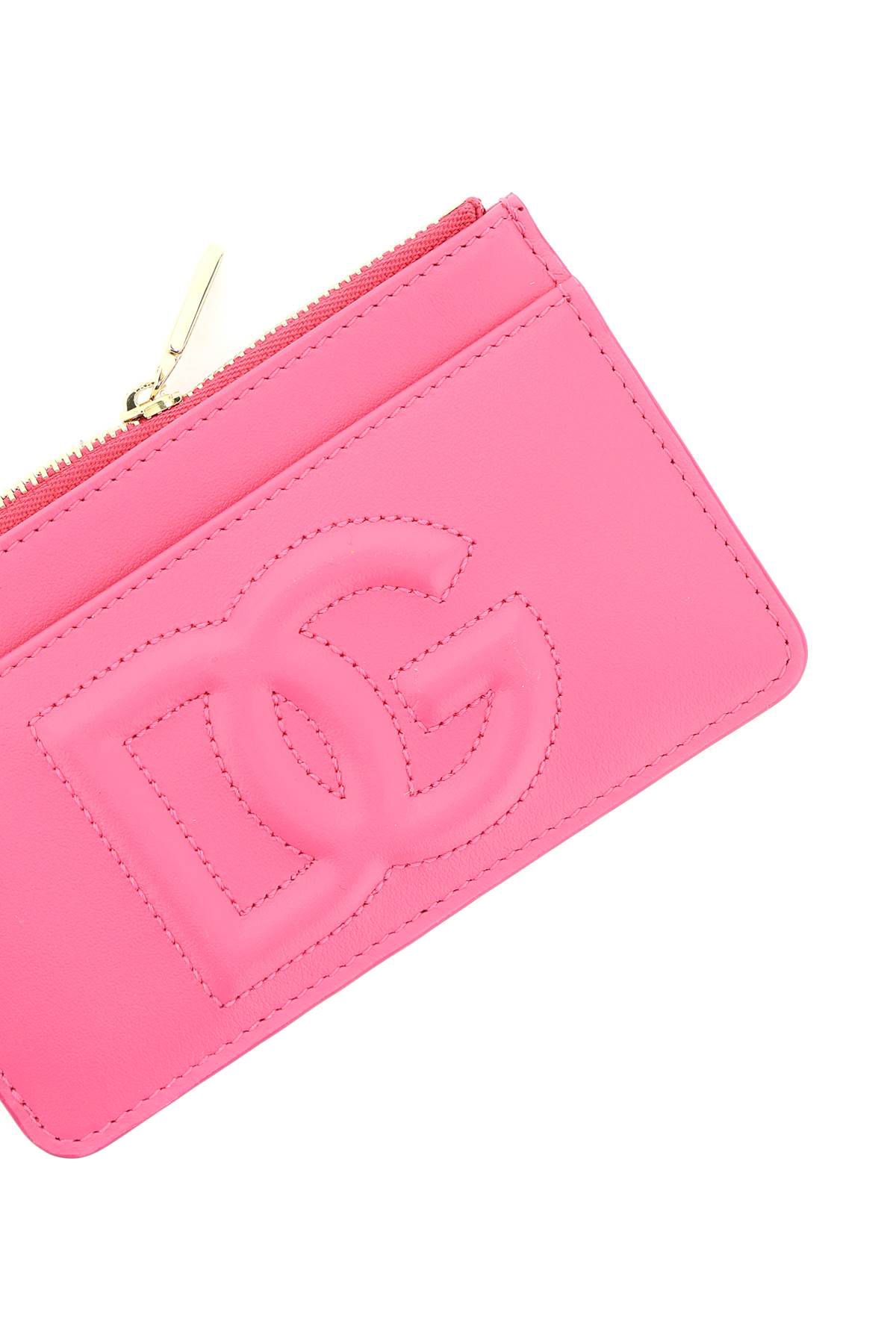 Shop Dolce & Gabbana Dg Logo Card Holder In Pink