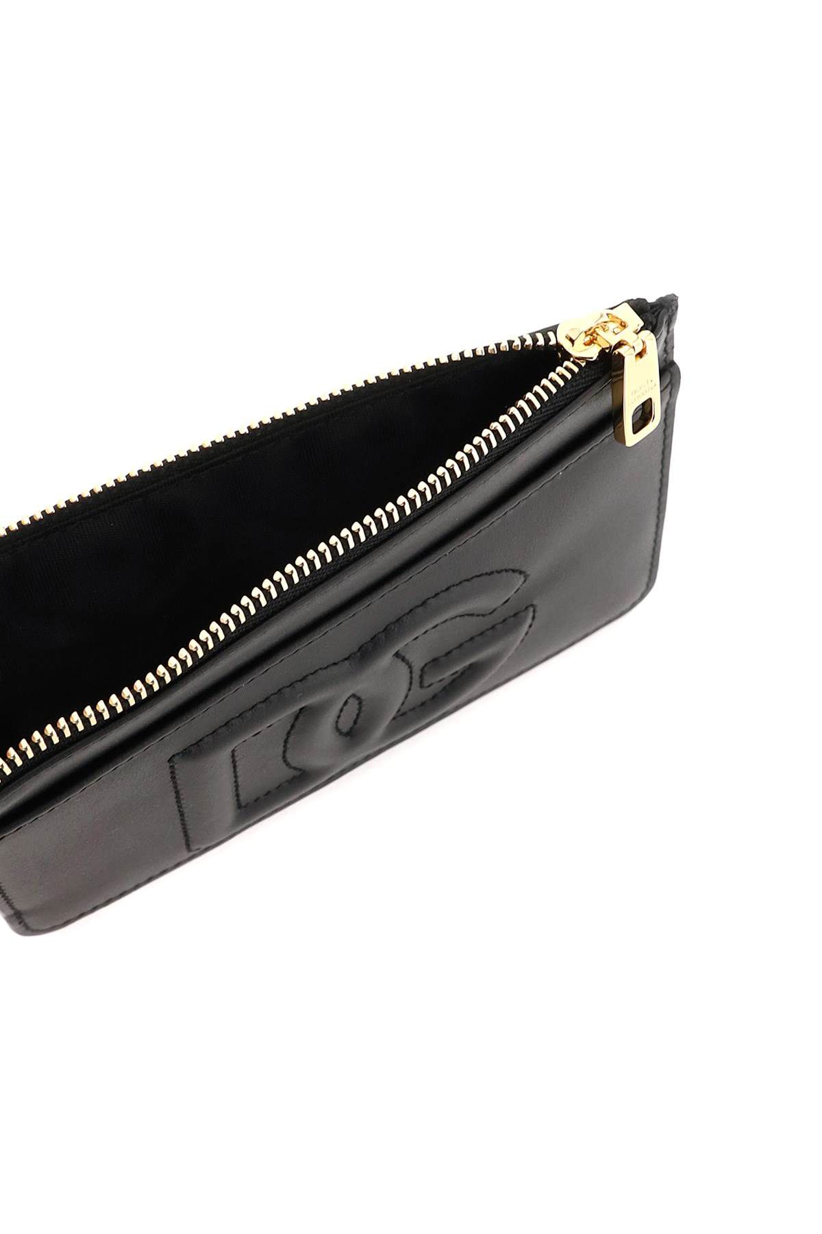 Shop Dolce & Gabbana Logoed Cardholder In Black