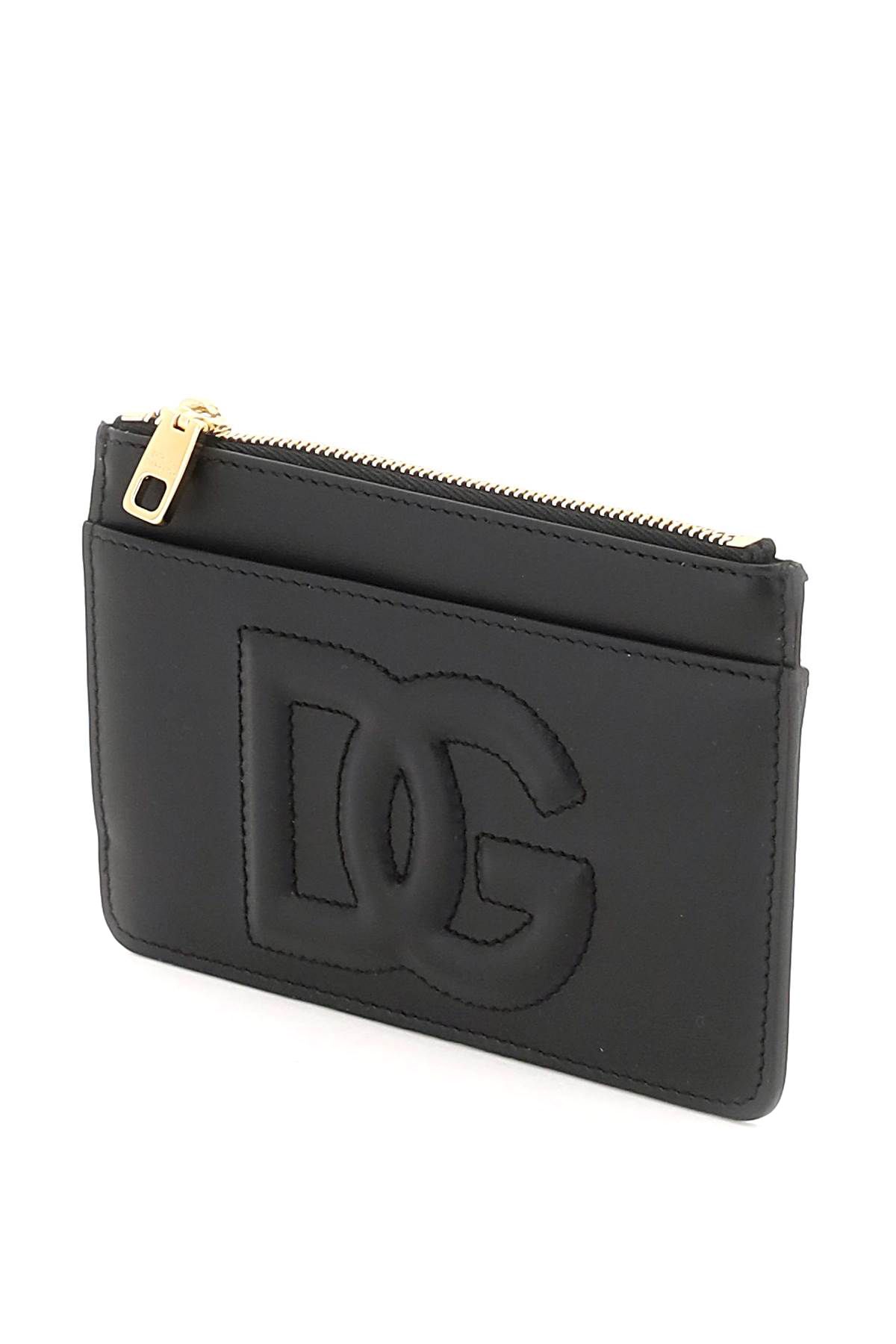 Shop Dolce & Gabbana Logoed Cardholder In Black