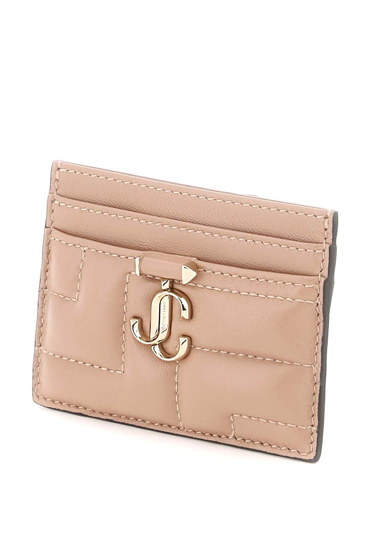 Shop Jimmy Choo Quilted Nappa Leather Card Holder In Pink