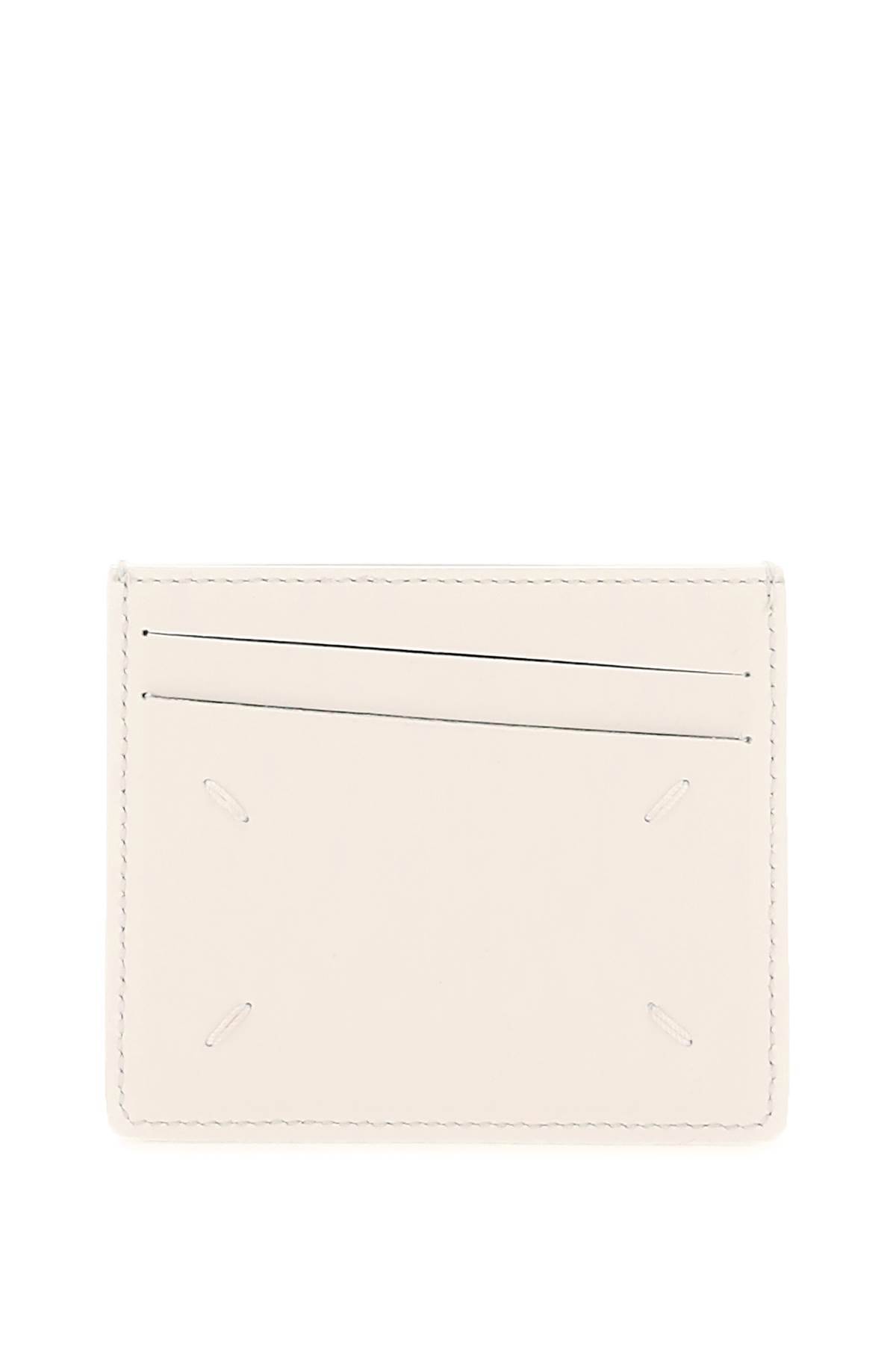 Shop Maison Margiela Leather Cardholder In White