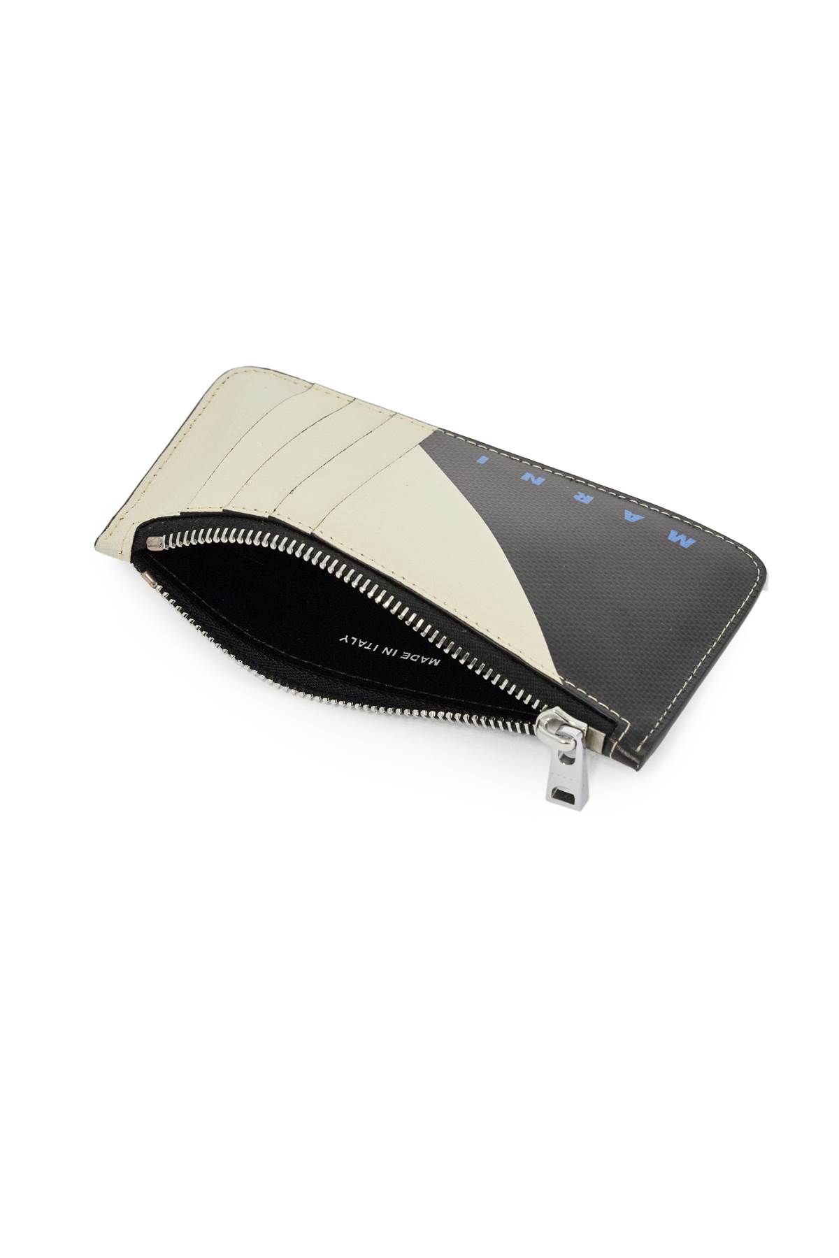 Shop Marni Bicolor Tribeca Card In Black