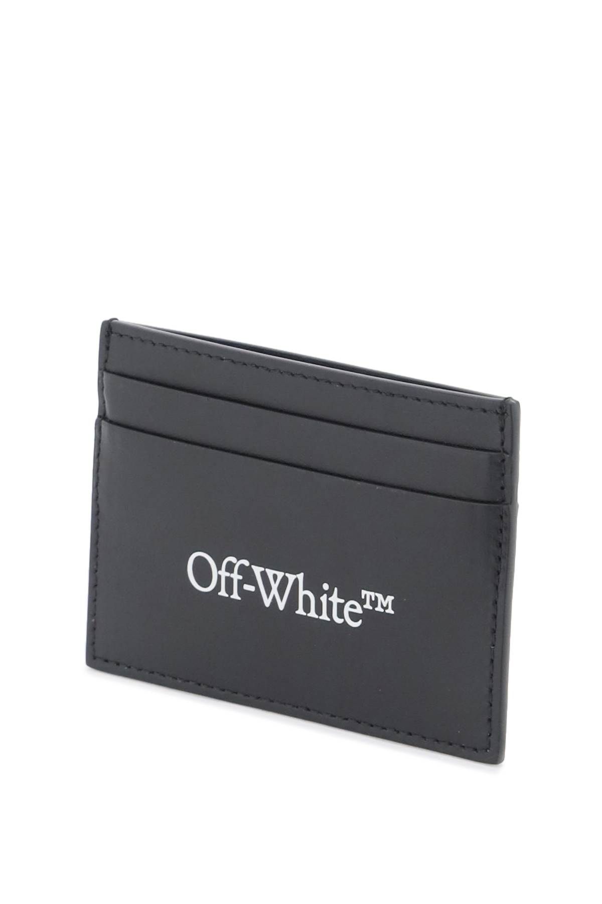 Shop Off-white Bookish Logo Card Holder In Black