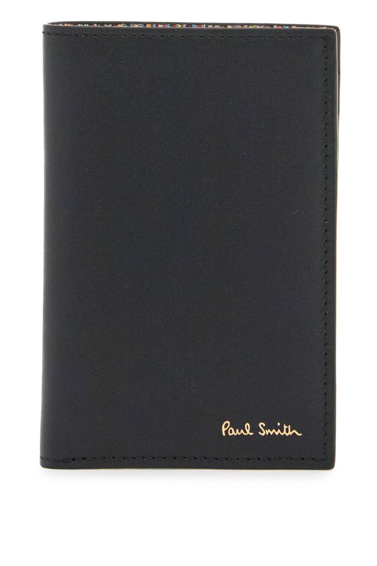 Paul Smith Signature Stripe Card Holder In Black