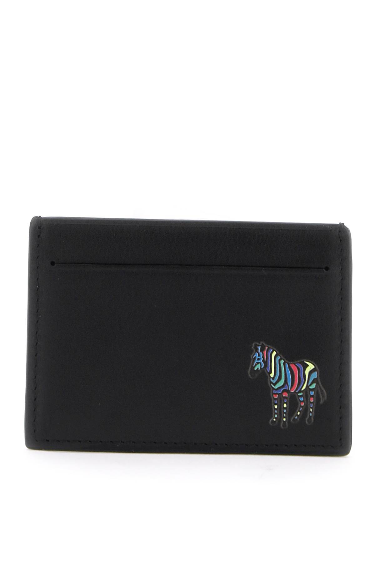 Shop Ps By Paul Smith Zebra Stripe Cardholder In Black