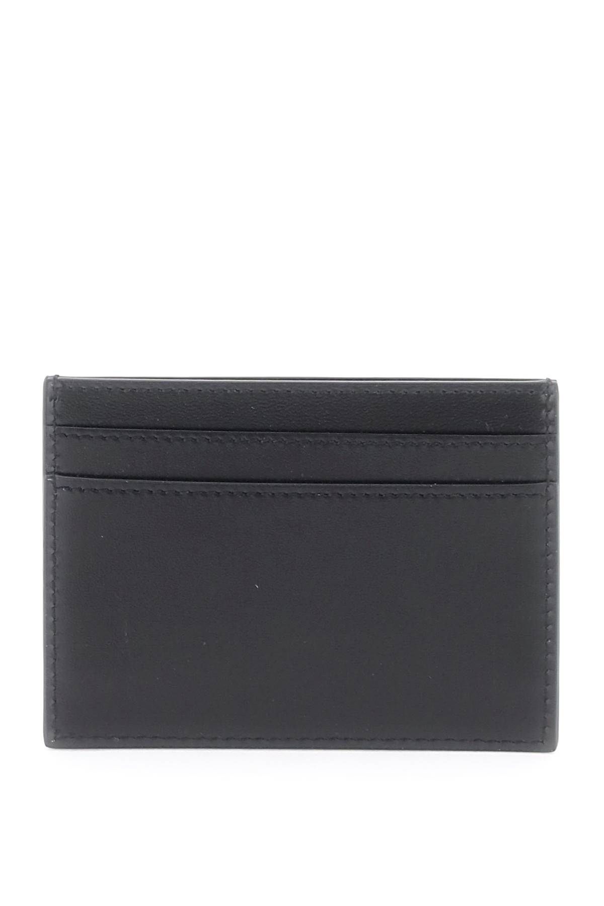 Shop Saint Laurent Cassandre Cardholder In Black