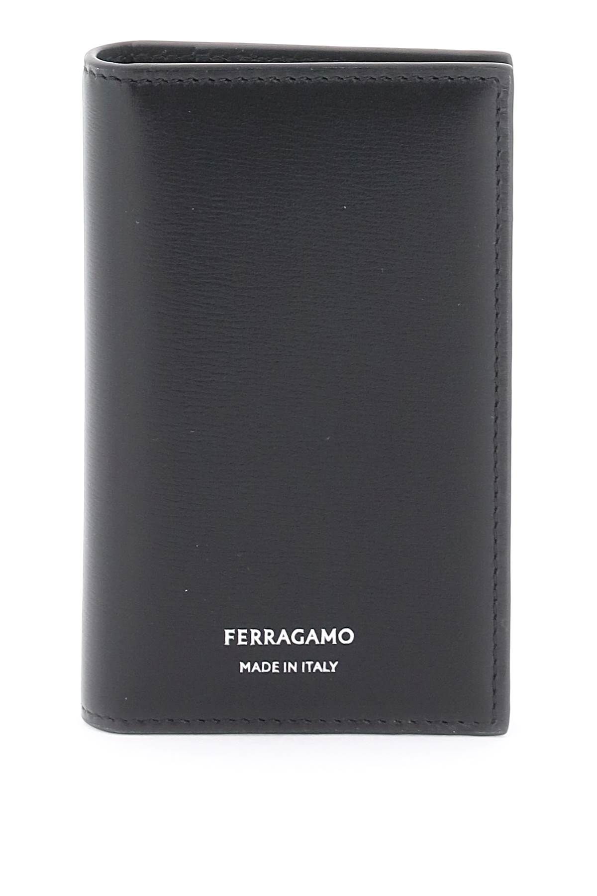 Shop Ferragamo Bi-fold Card Holder In Black