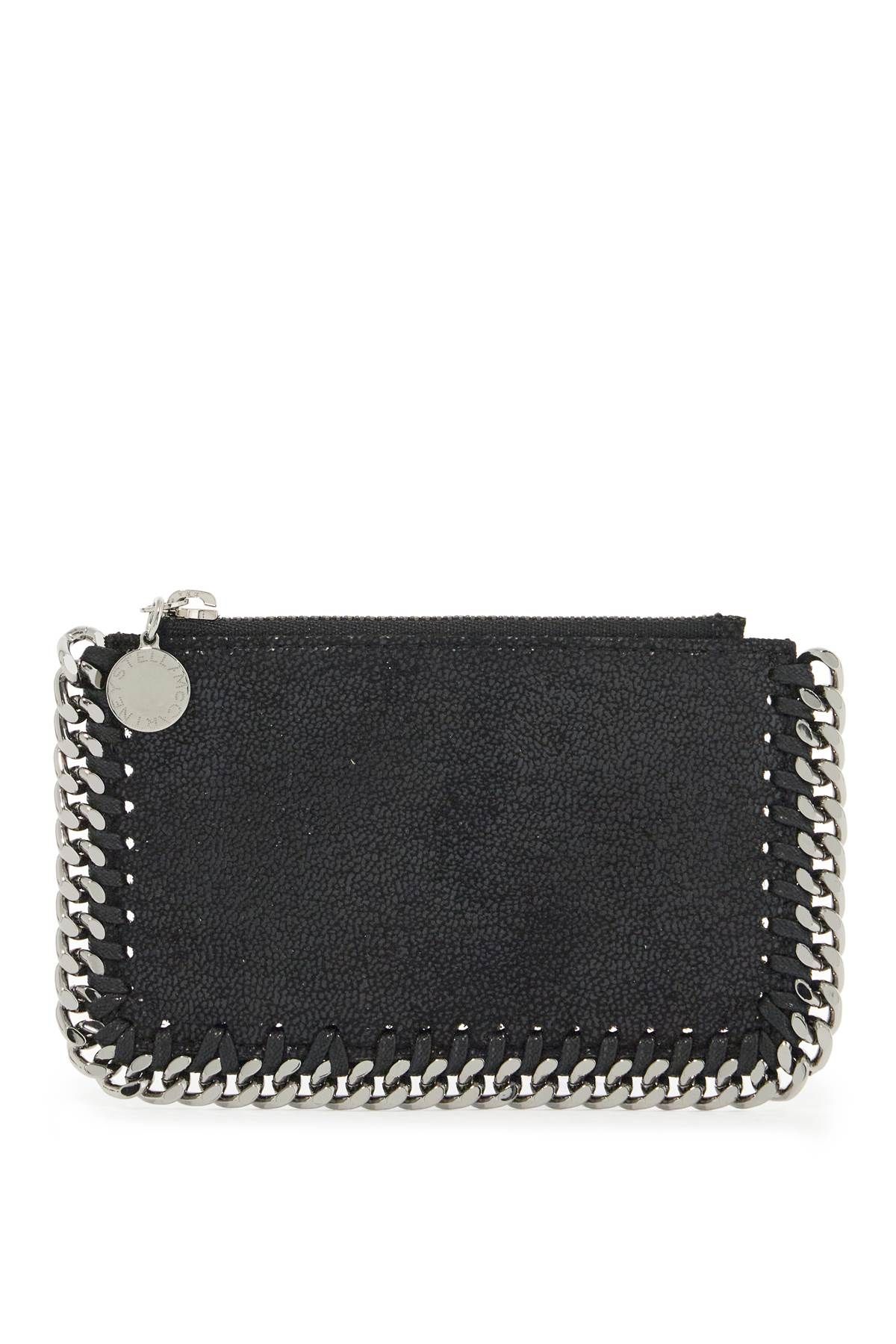 Shop Stella Mccartney Falabella Card Holder In Black