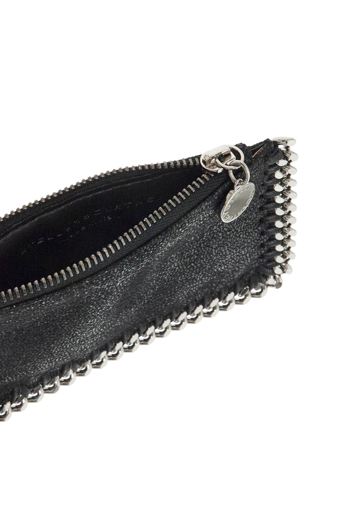 Shop Stella Mccartney Falabella Card Holder In Black