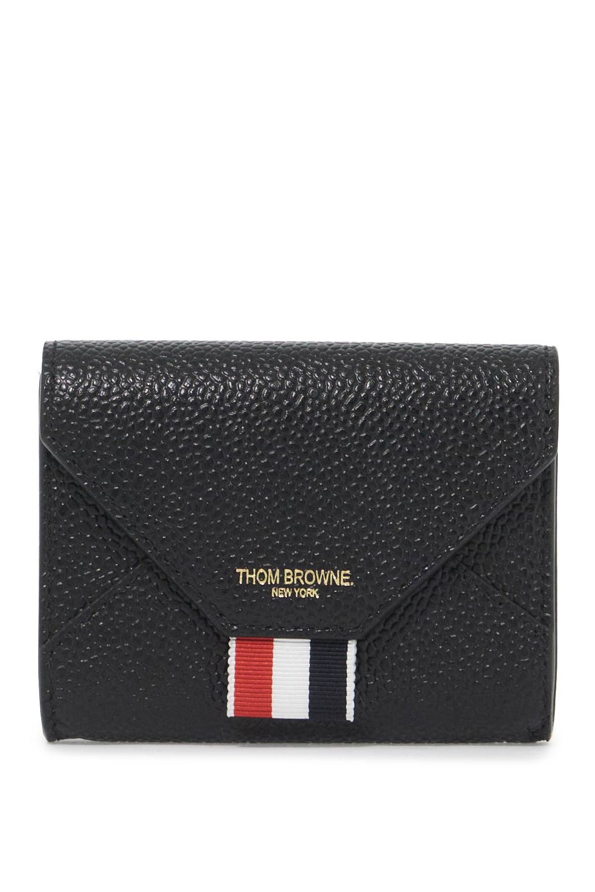 Shop Thom Browne Pebble Grain Envelope Card In Black