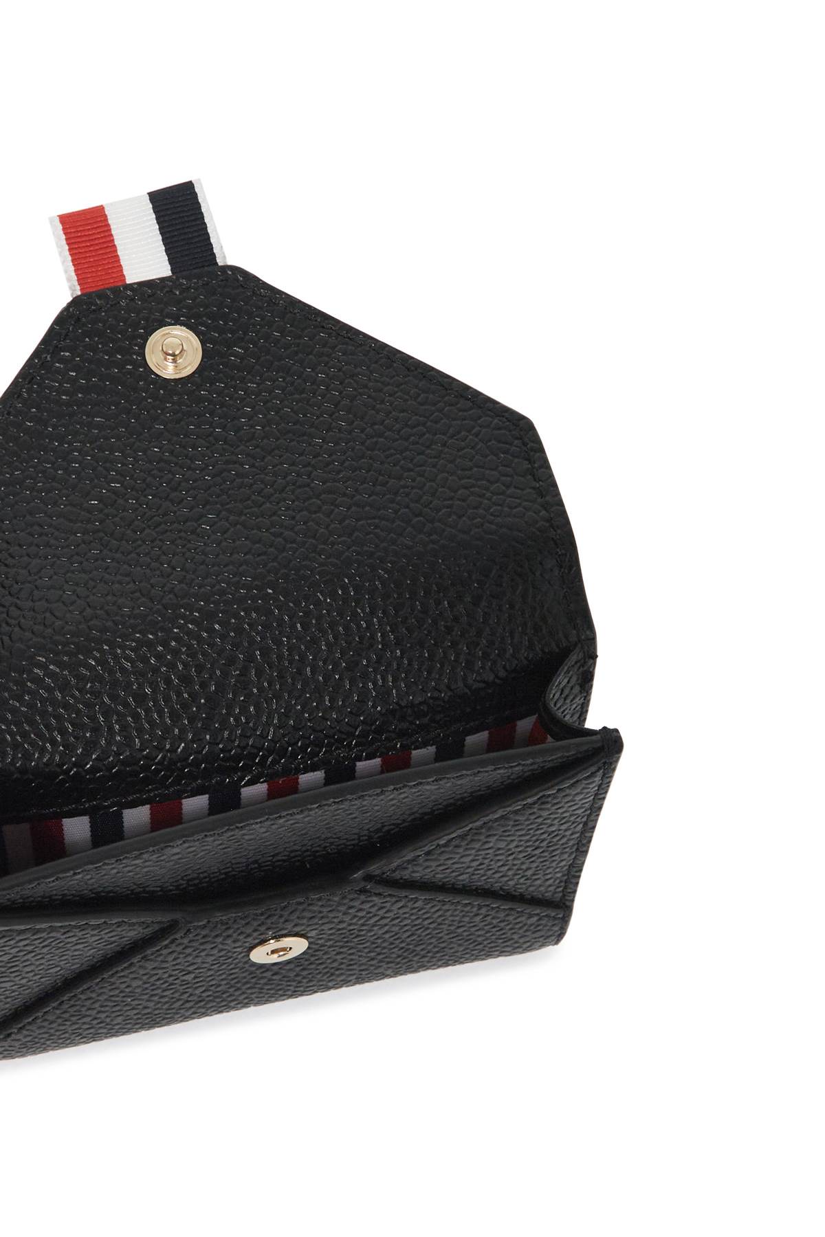 Shop Thom Browne Pebble Grain Envelope Card In Black