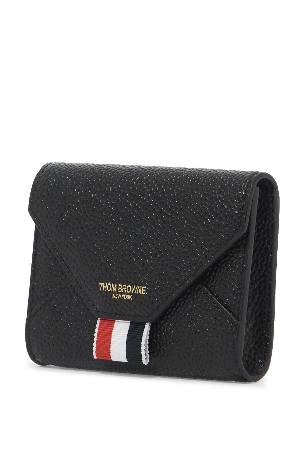 Shop Thom Browne Pebble Grain Envelope Card In Black